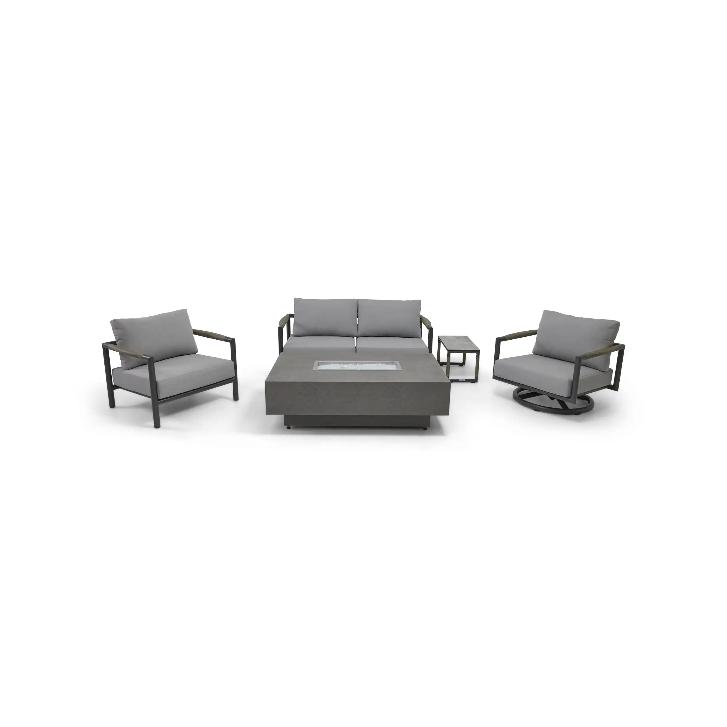 Mesa 5 Piece Loveseat Firepit Chat Group - Image 2