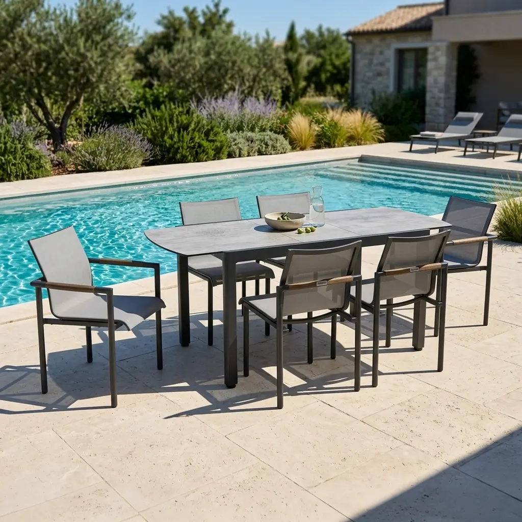 Mesa 7 Piece Extension Rect. Dining Group