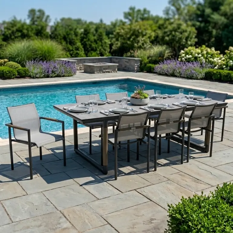 Mesa 9 Piece Extension Rect. Dining Group