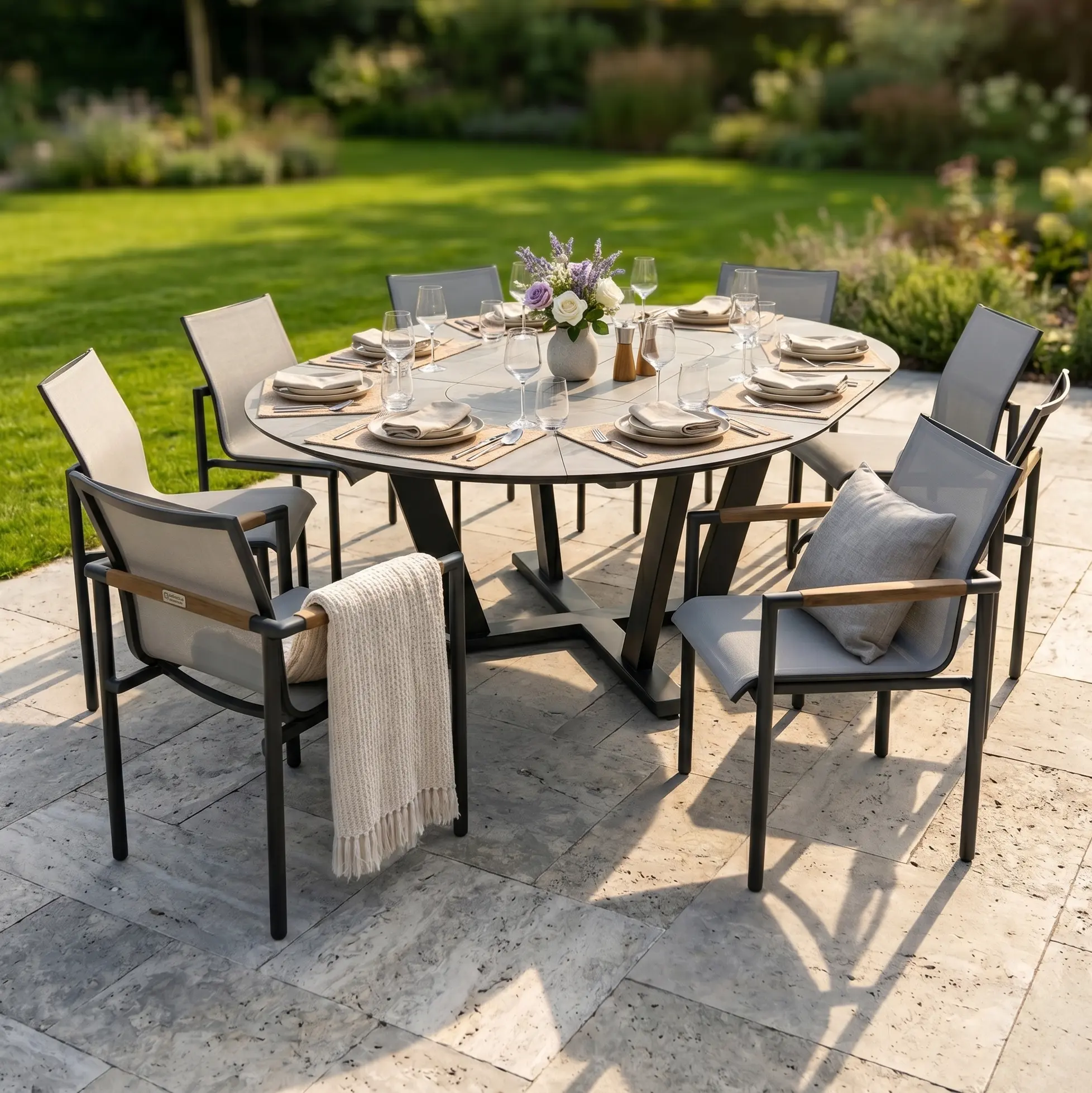 Mesa 9 Piece Extension Oval Dining Group