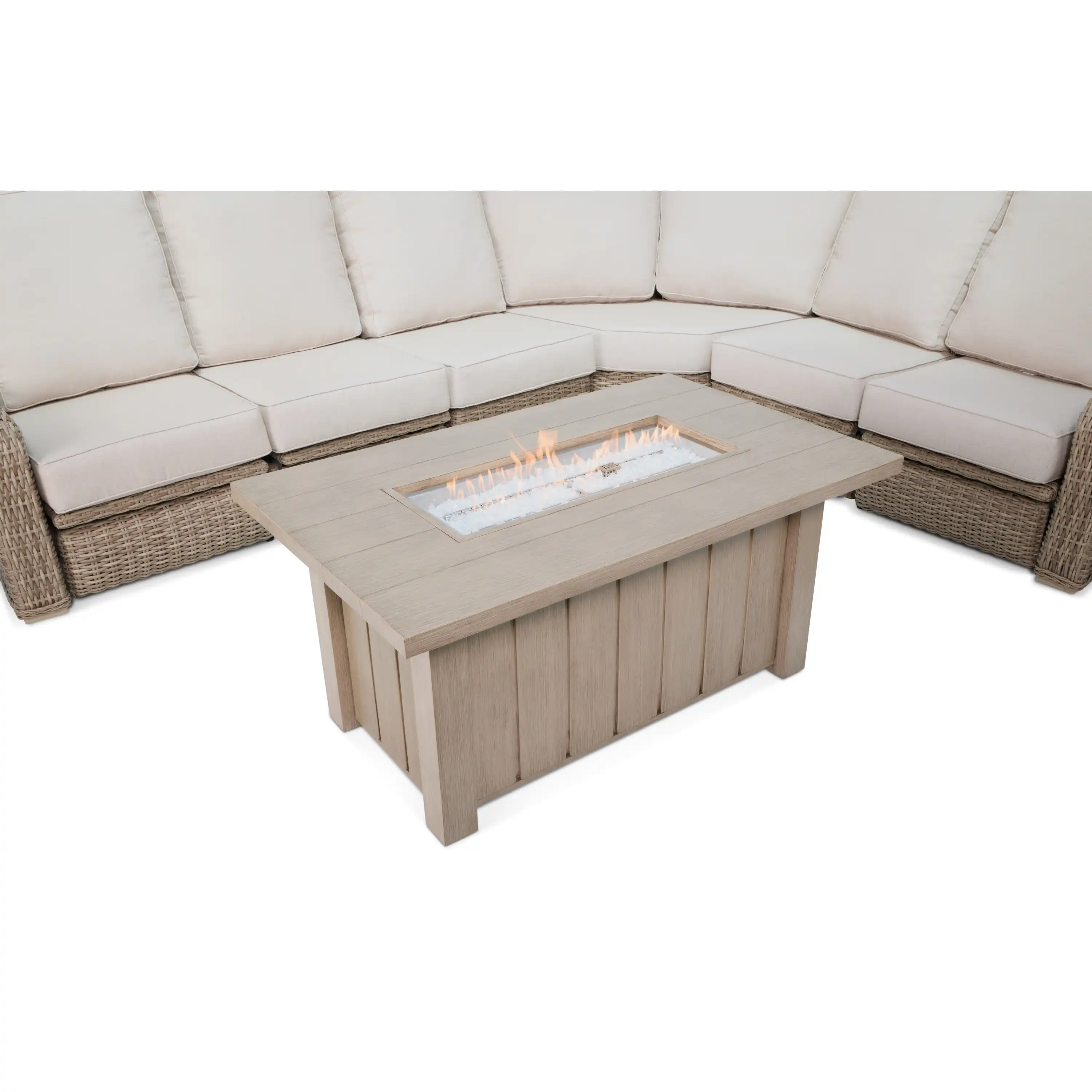 Naples 9 Piece Reclining Firepit Sectional Group - Image 4