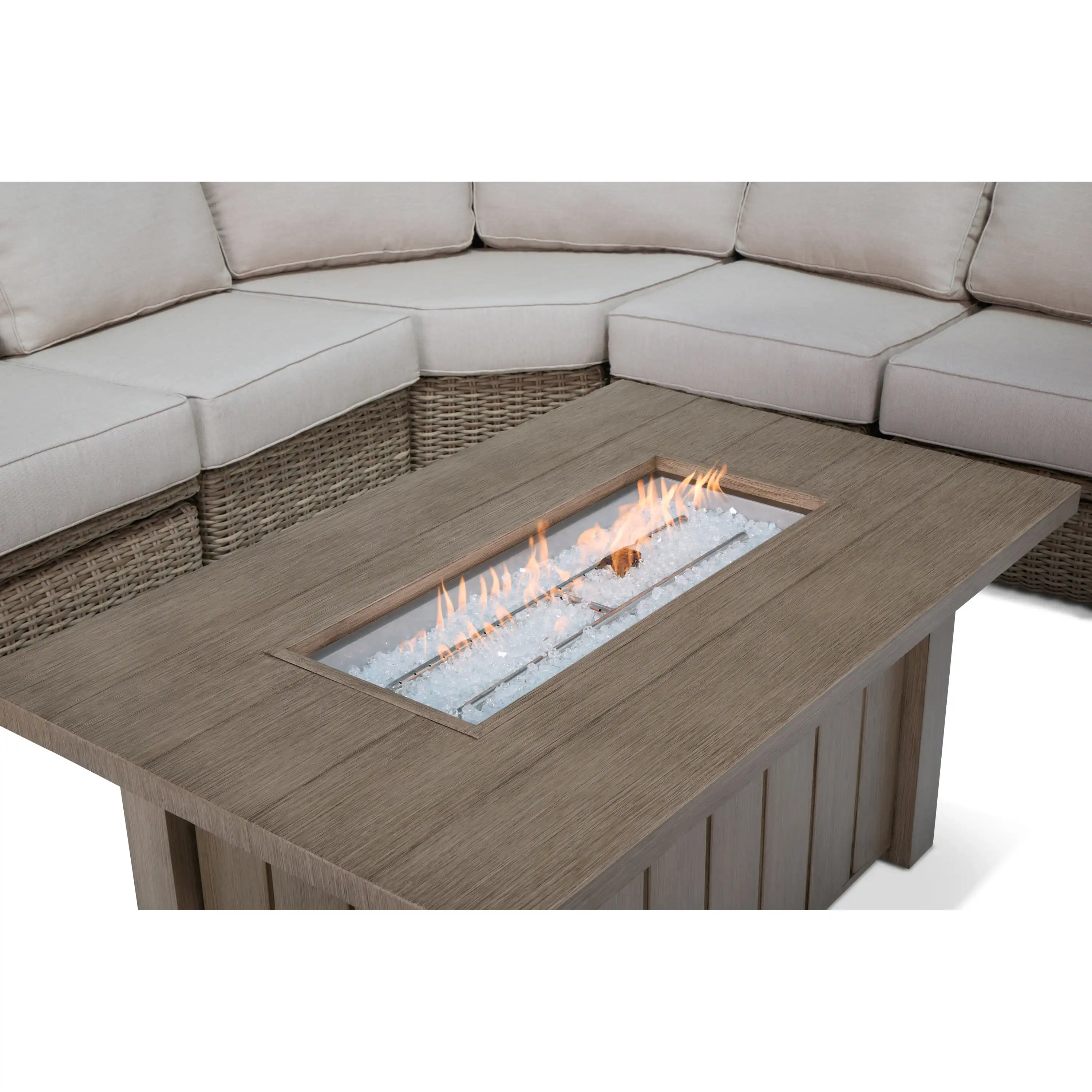 Naples 9 Piece Reclining Firepit Sectional Group - Image 5