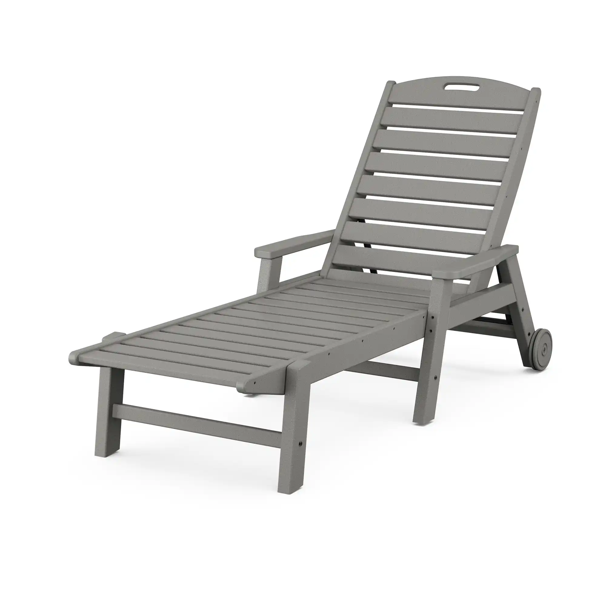 Nautical Chaise Lounge W/ Arms & Wheels - Image 3