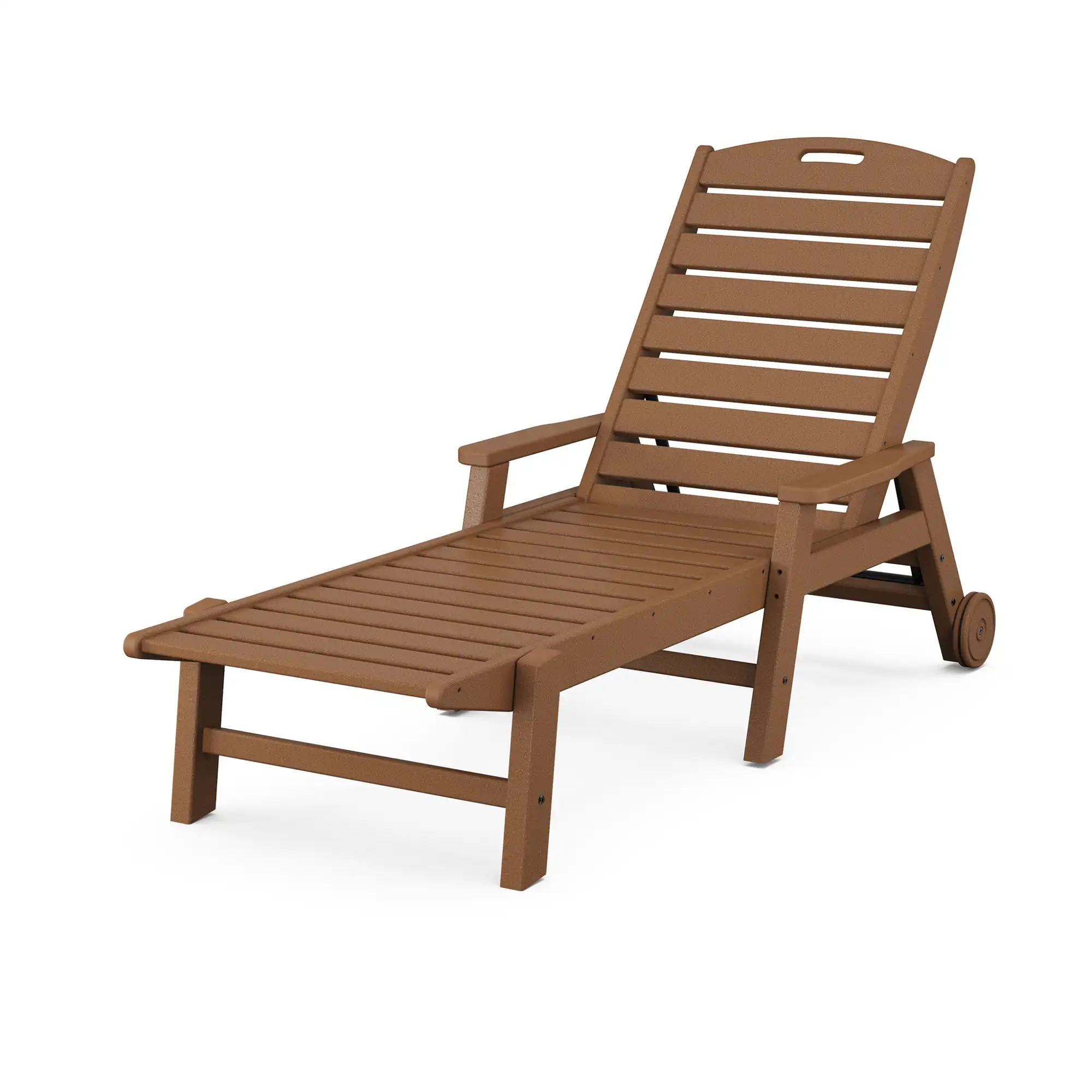Nautical Chaise Lounge W/ Arms & Wheels - Image 4