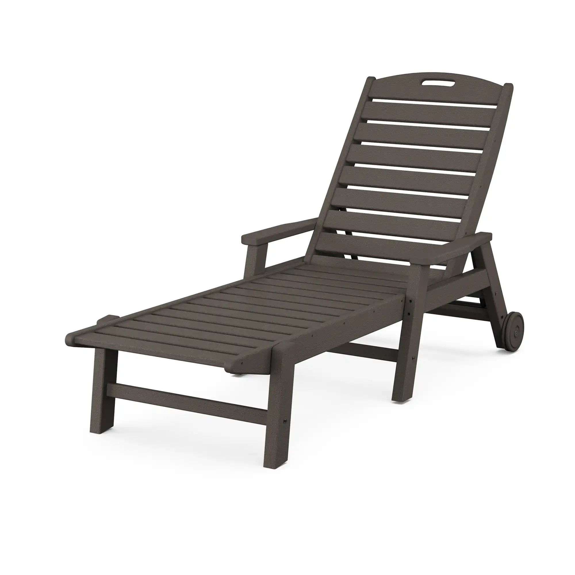 Nautical Chaise Lounge W/ Arms & Wheels - Image 9