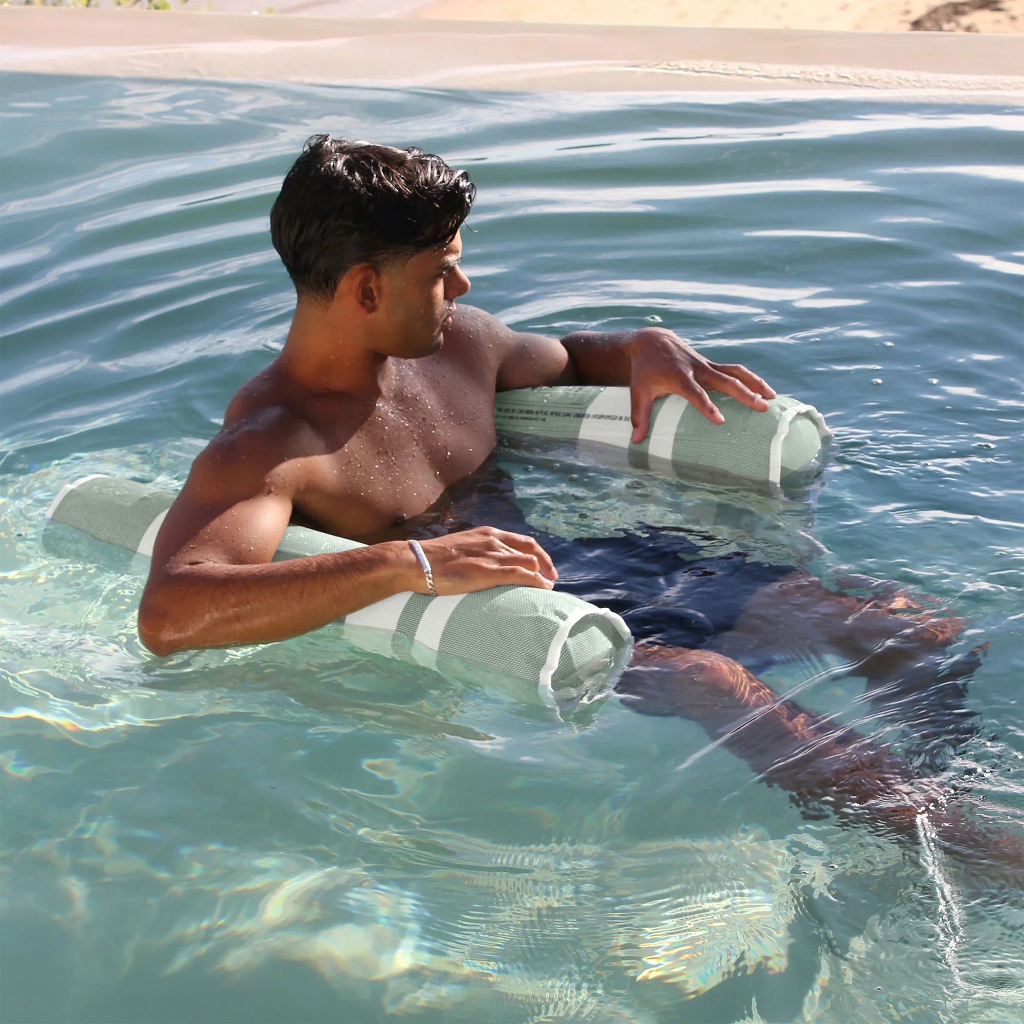 Mesh Hammock Float - Seagrass Eucalyptus - Image 4