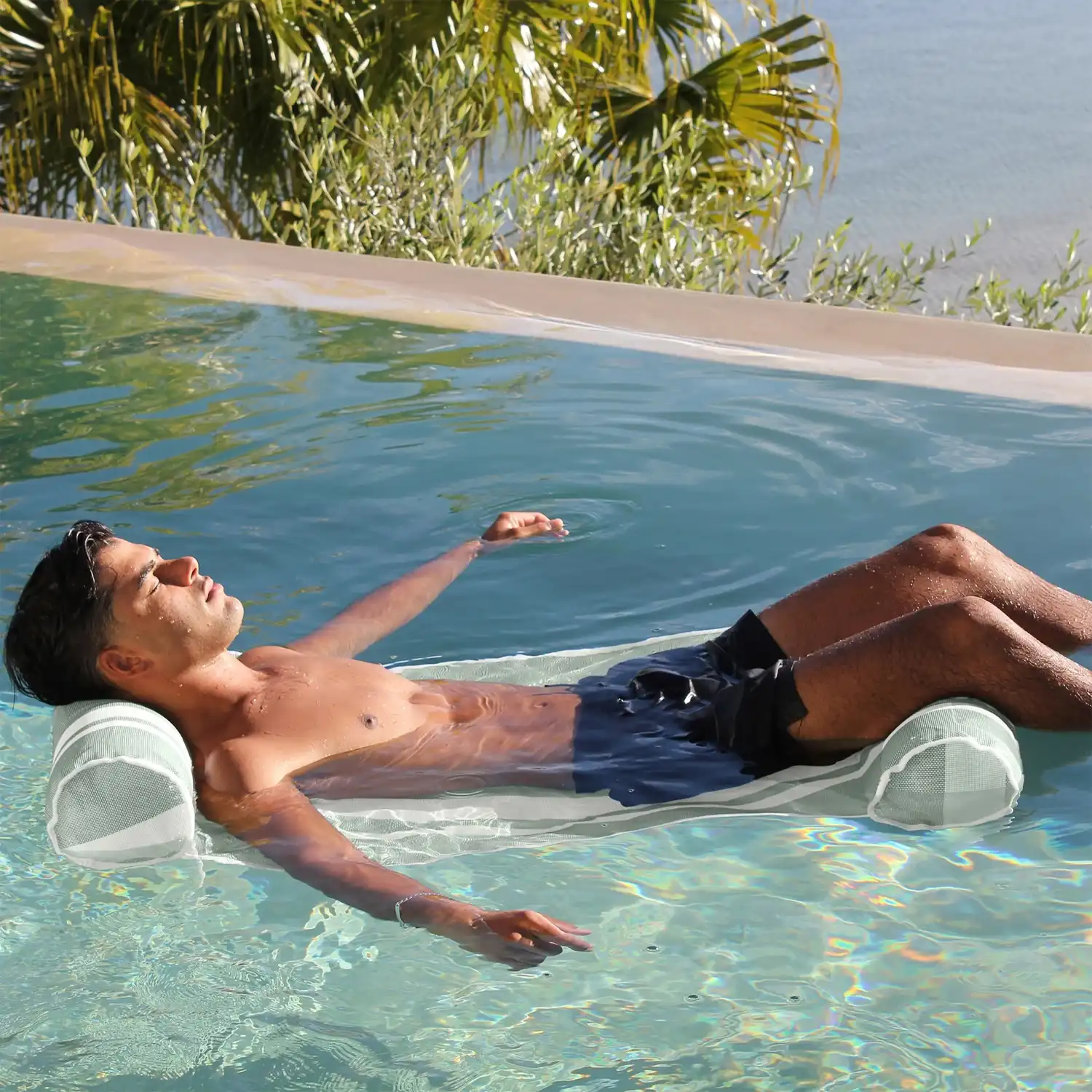Mesh Hammock Float - Seagrass Eucalyptus - Image 5