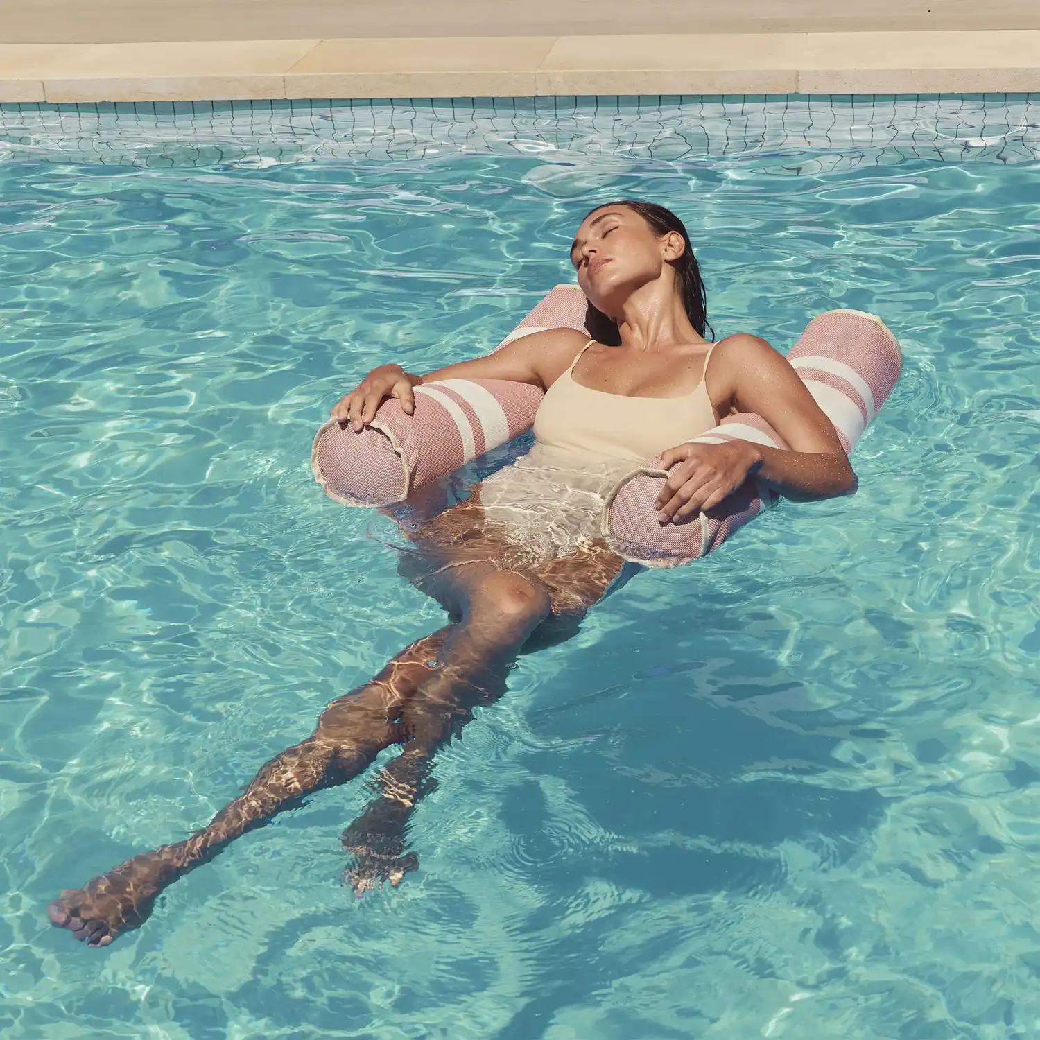 Mesh Hammock Float - Tierra Clay Stripe - Image 4