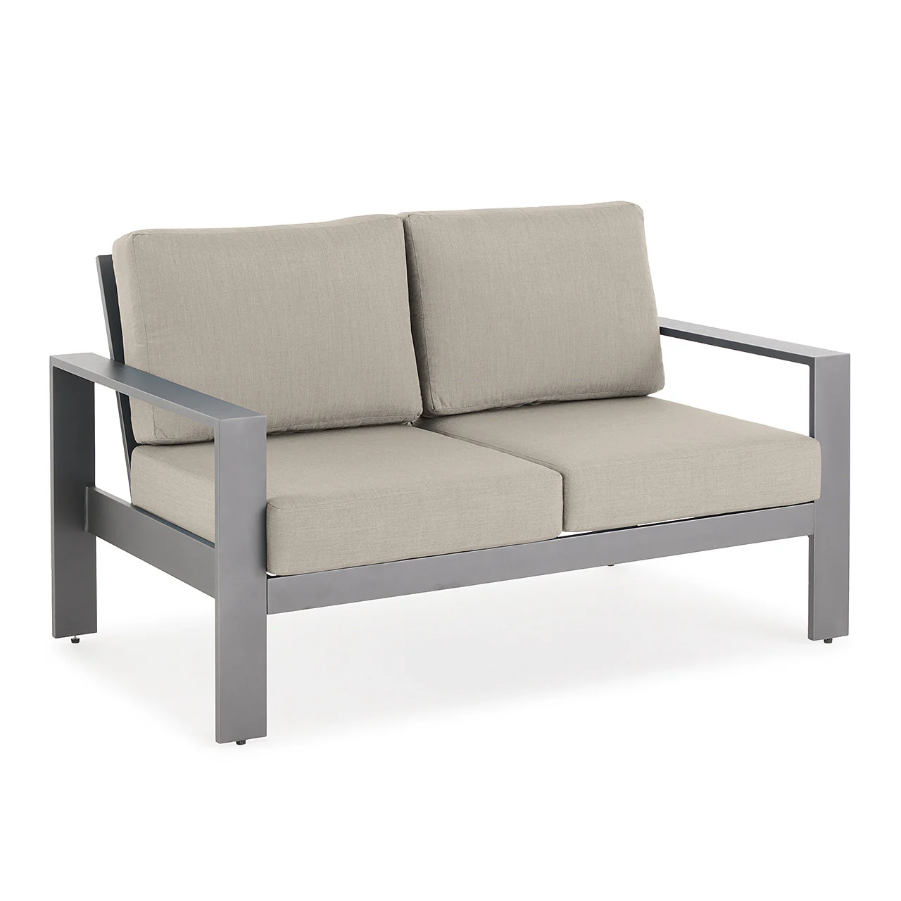 Sutton Grey 5 Piece Loveseat Group - Spectrum Dove - Image 3