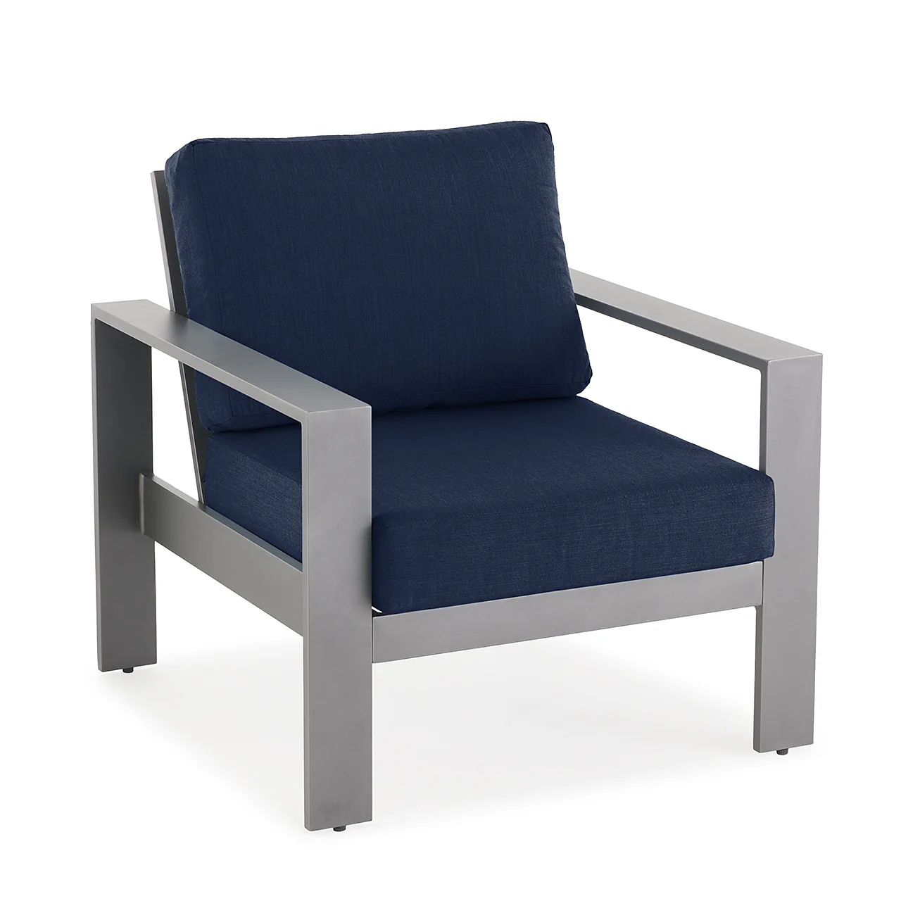 Sutton Grey 5 Piece Sofa Group - Spectrum Indigo - Image 5