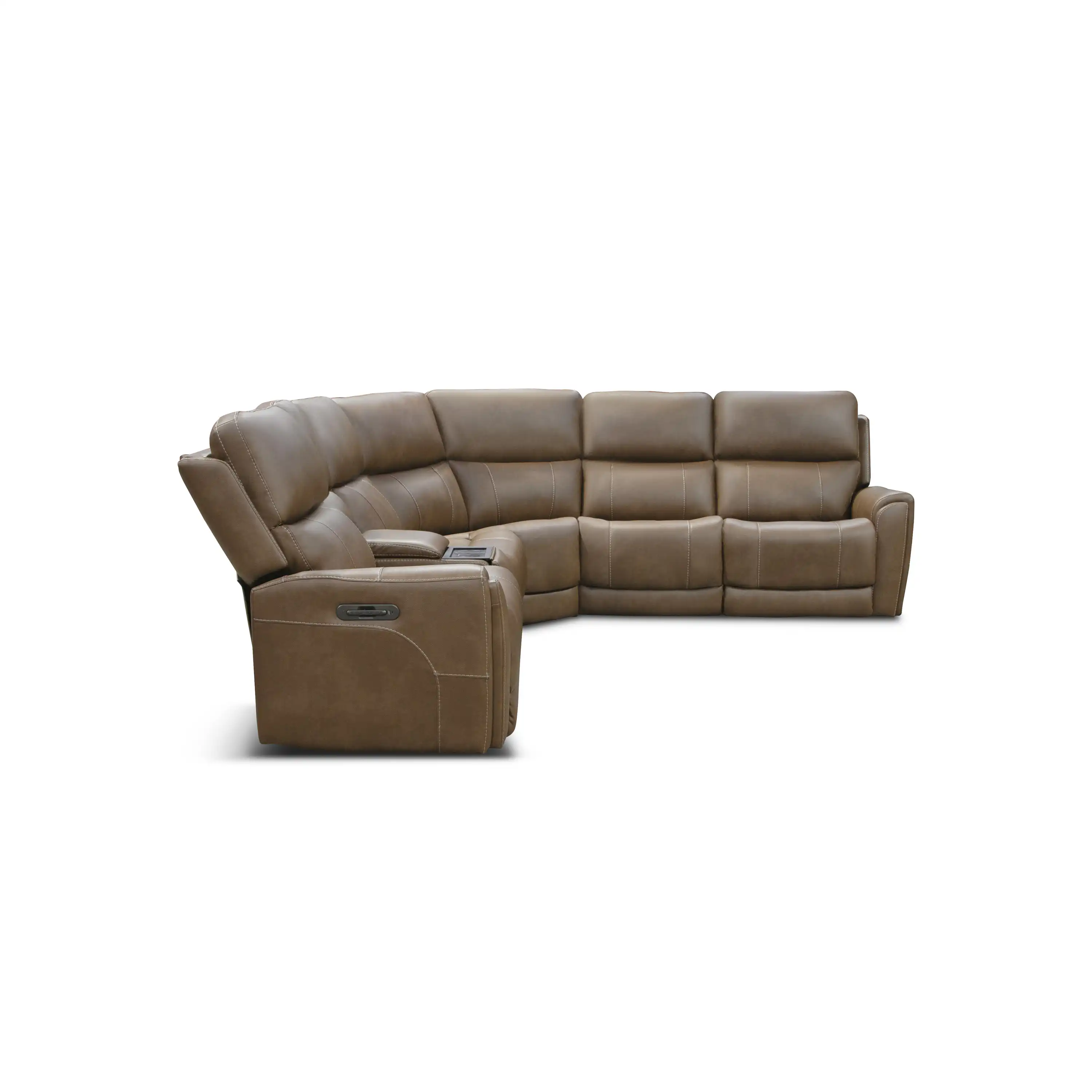 Owen Brown 6 Piece Triple Power Immersive Audio Sectional - Image 3