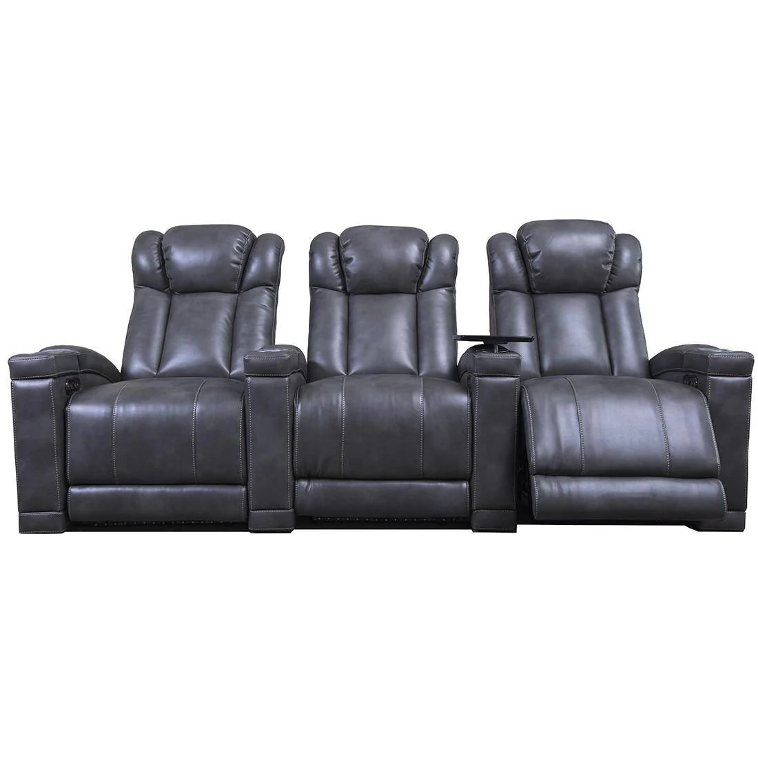 Pompano 3 Seat Grey Theater Group - Image 3