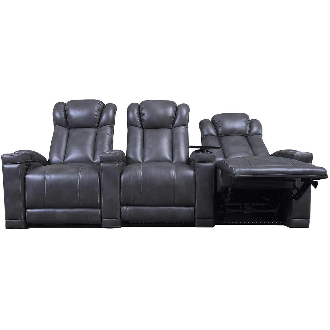 Pompano 3 Seat Grey Theater Group - Image 7