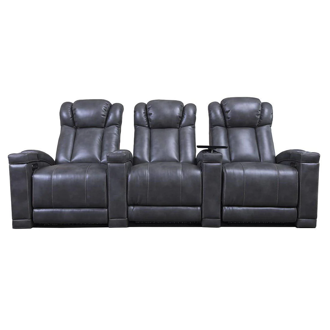Pompano 3 Seat Grey Theater Group - Image 8
