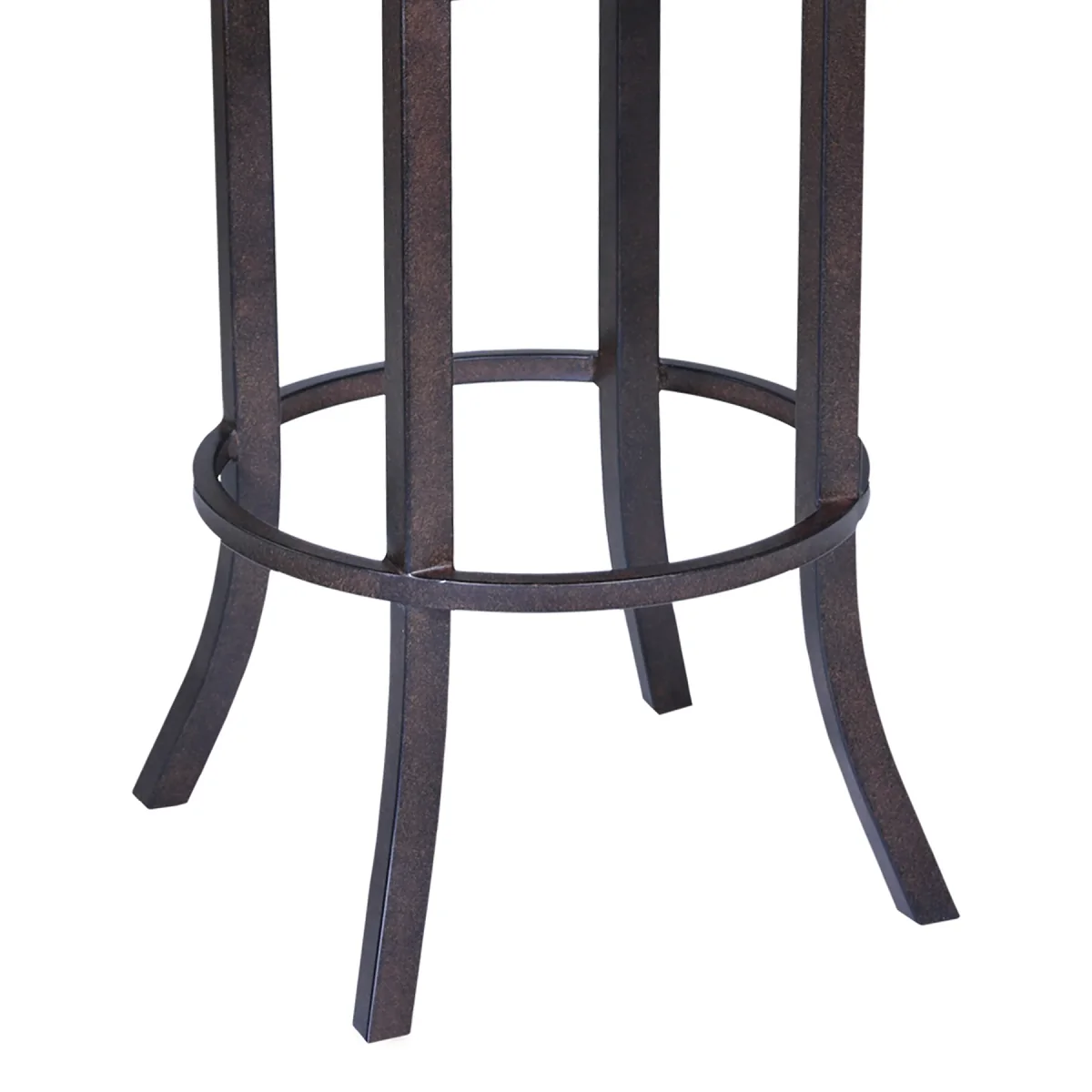 Pompano Swivel 30" Barstool W/ Arms - Mineral/Brown - Image 4