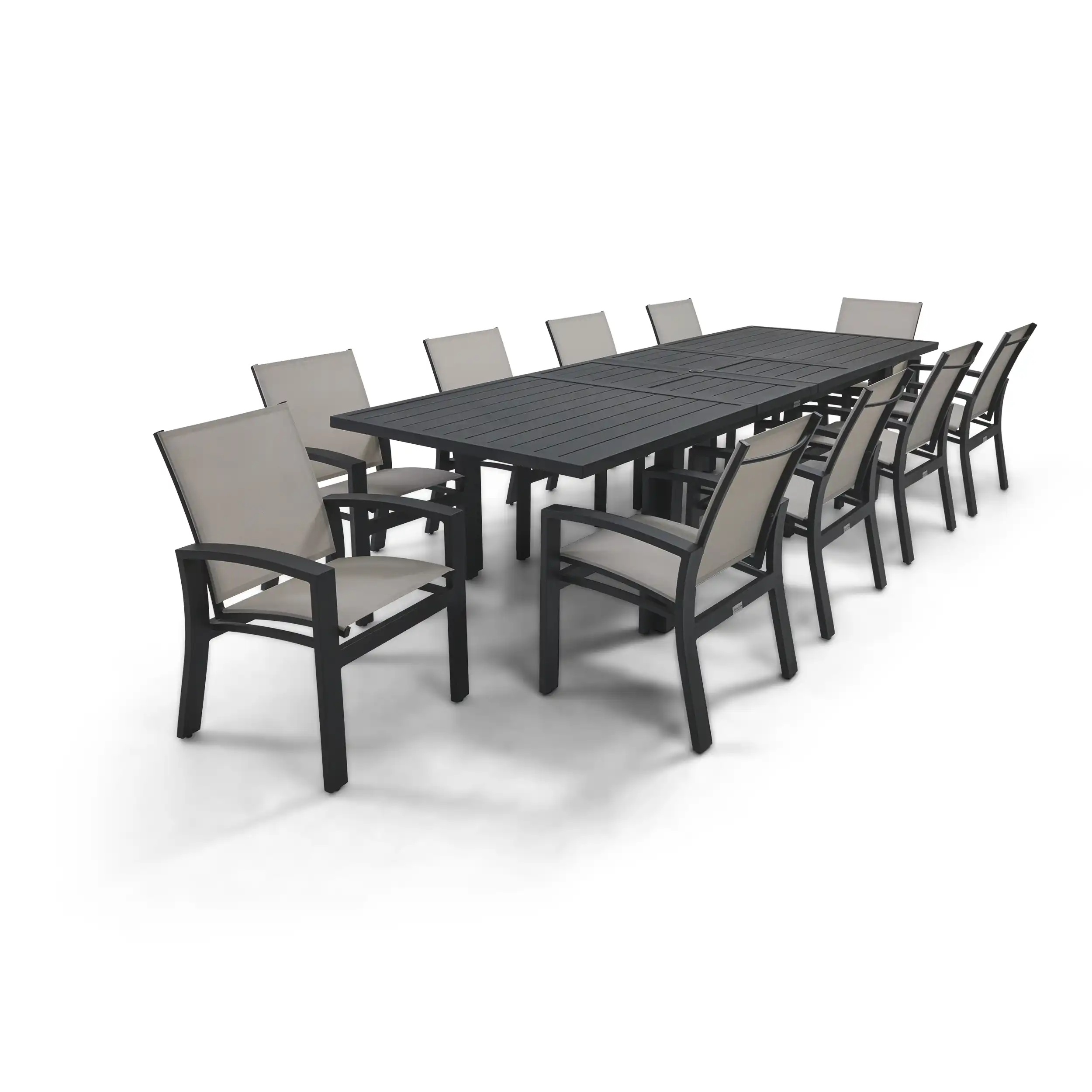 Prescott 11 Piece Black Extension Dining Table Group - Image 3