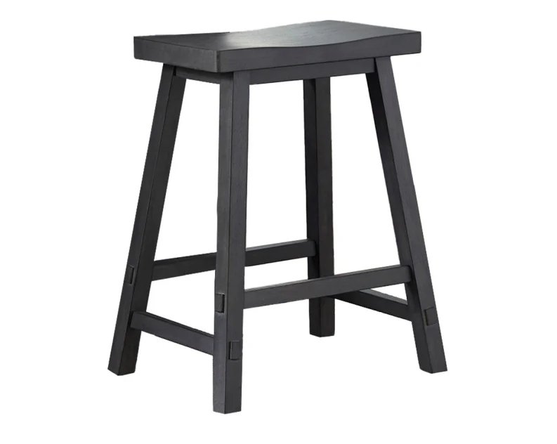 Sawhorse Backless 24" Counter Stool - Slate Grey
