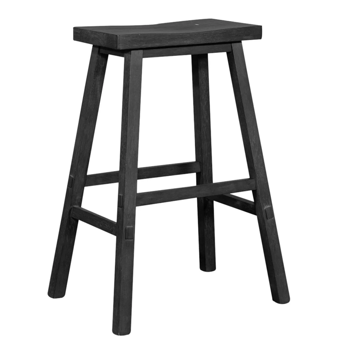 Sawhorse Backless 30" Barstool - Slate Grey