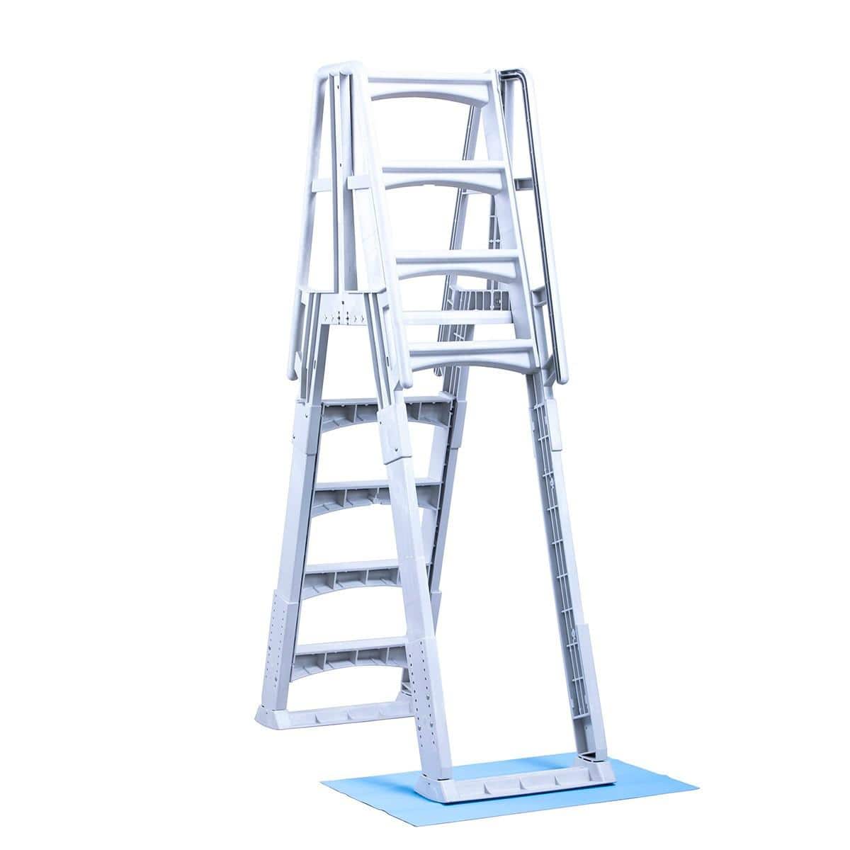 Slide Lock Adjustable A-Frame Ladder - Image 2