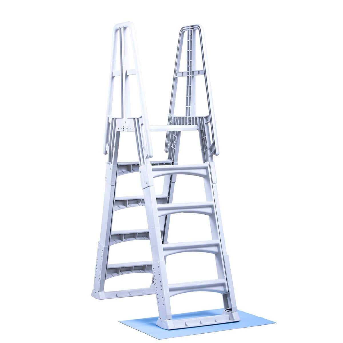 Slide Lock Adjustable A-Frame Ladder - Image 3