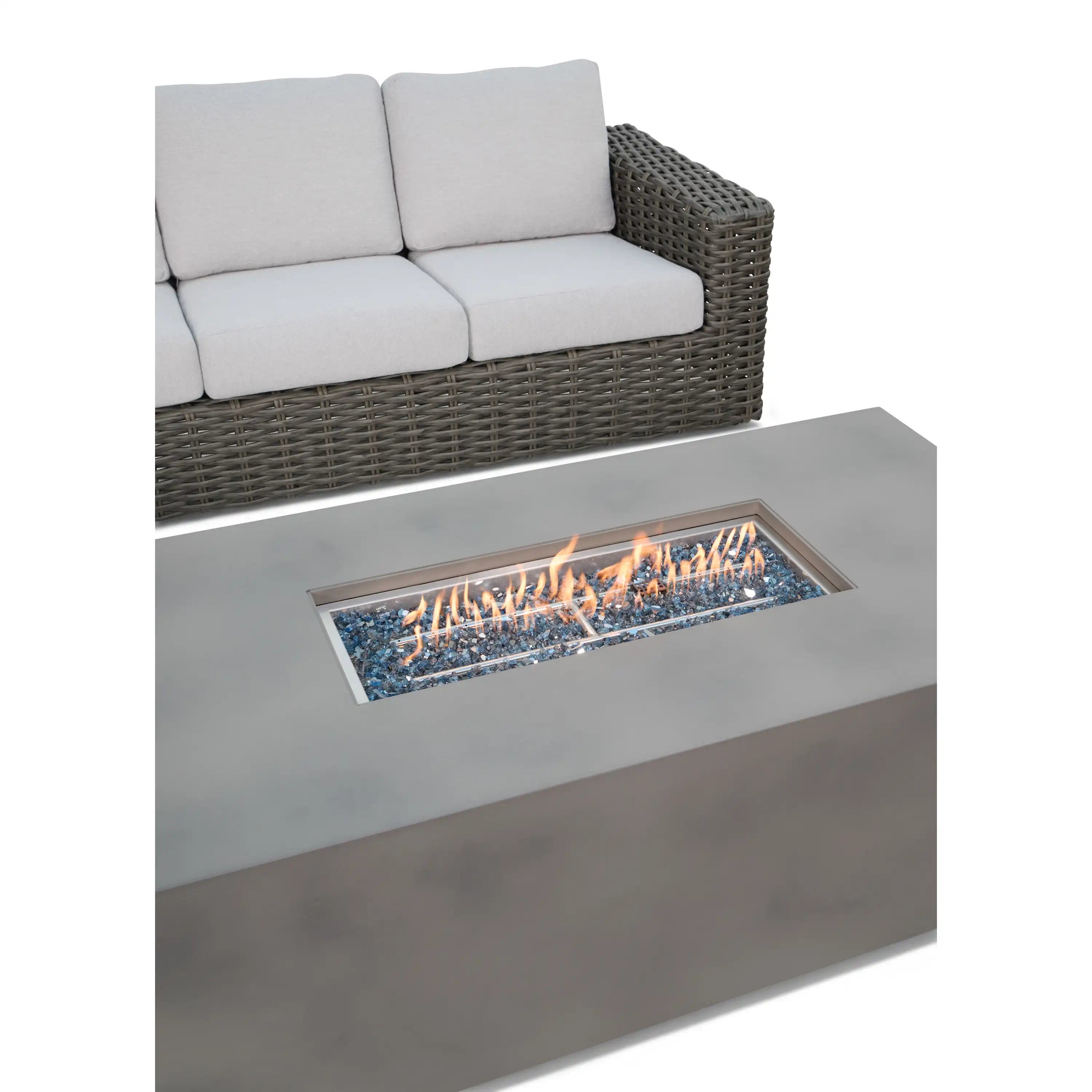 Soho XL Woven 4 Piece Firepit Sofa Group - Image 10