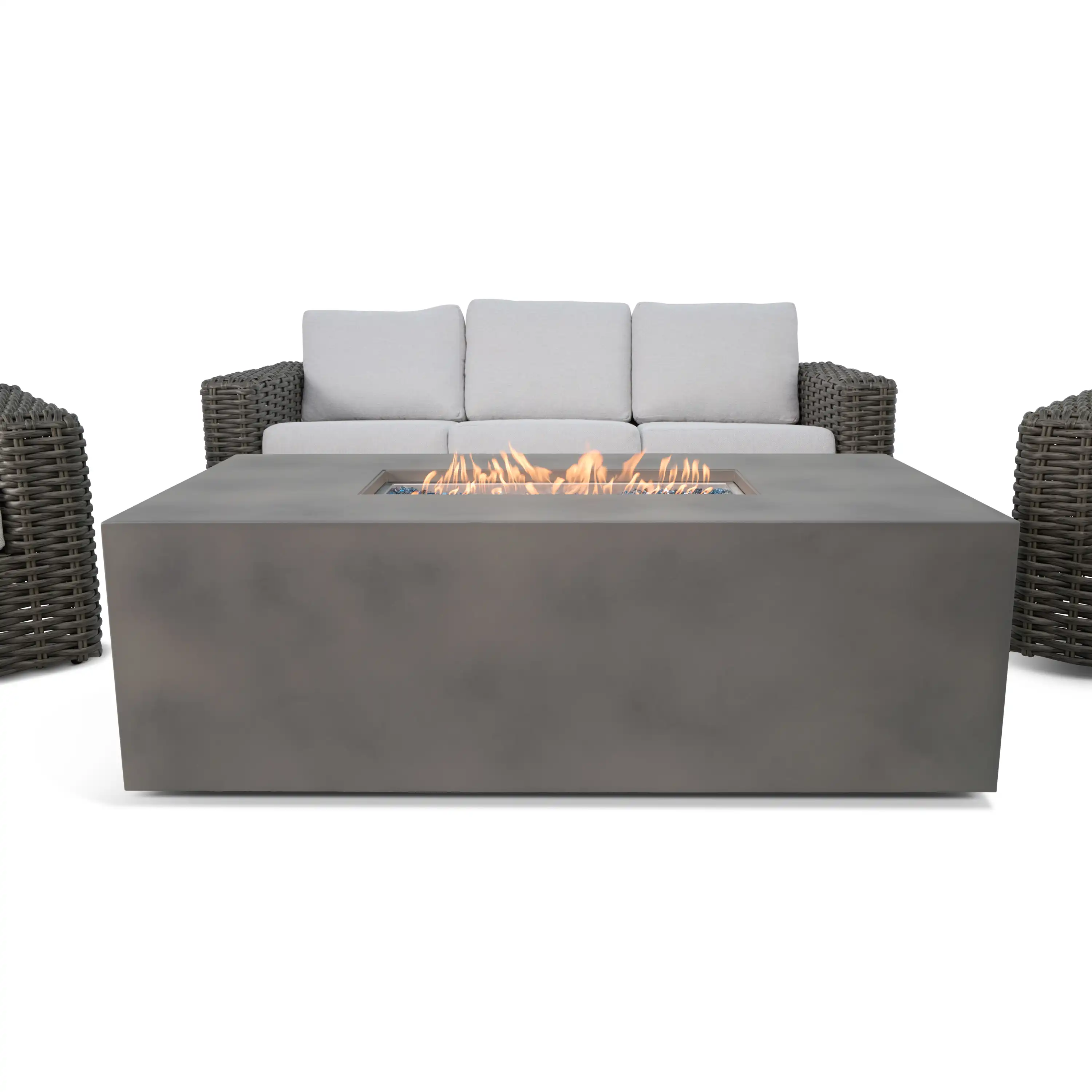 Soho XL Woven 4 Piece Firepit Sofa Group - Image 11