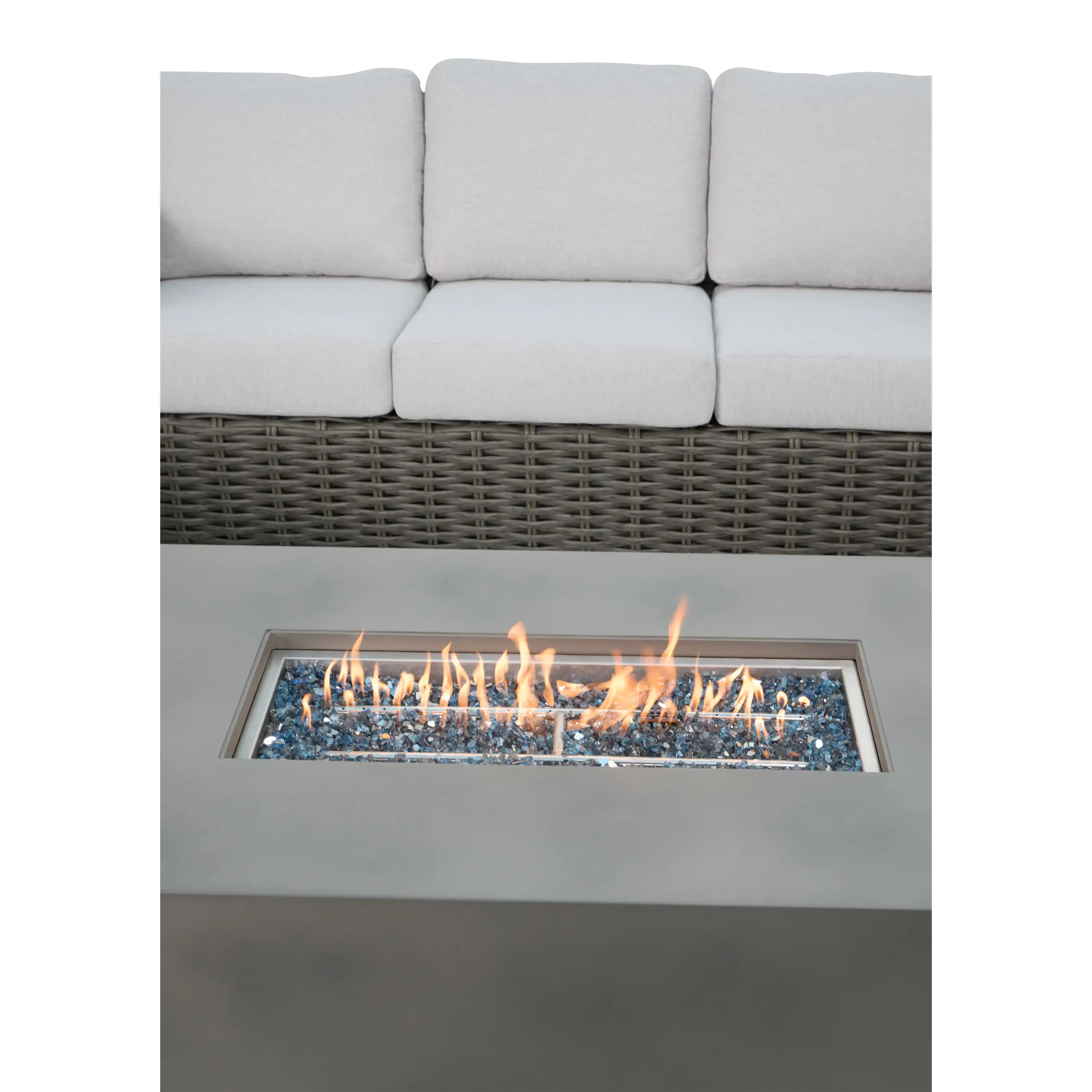Soho XL Woven 4 Piece Firepit Sofa Group - Image 12