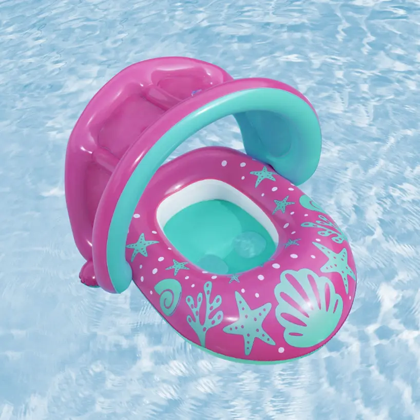 Splash Star Inflatable Shaded Baby Float - Image 3