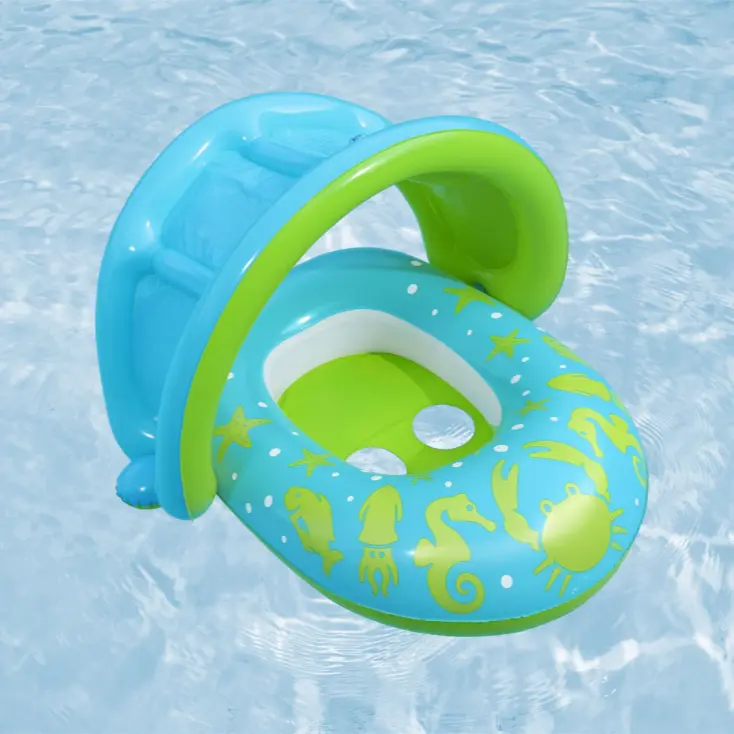 Splash Star Inflatable Shaded Baby Float - Image 4
