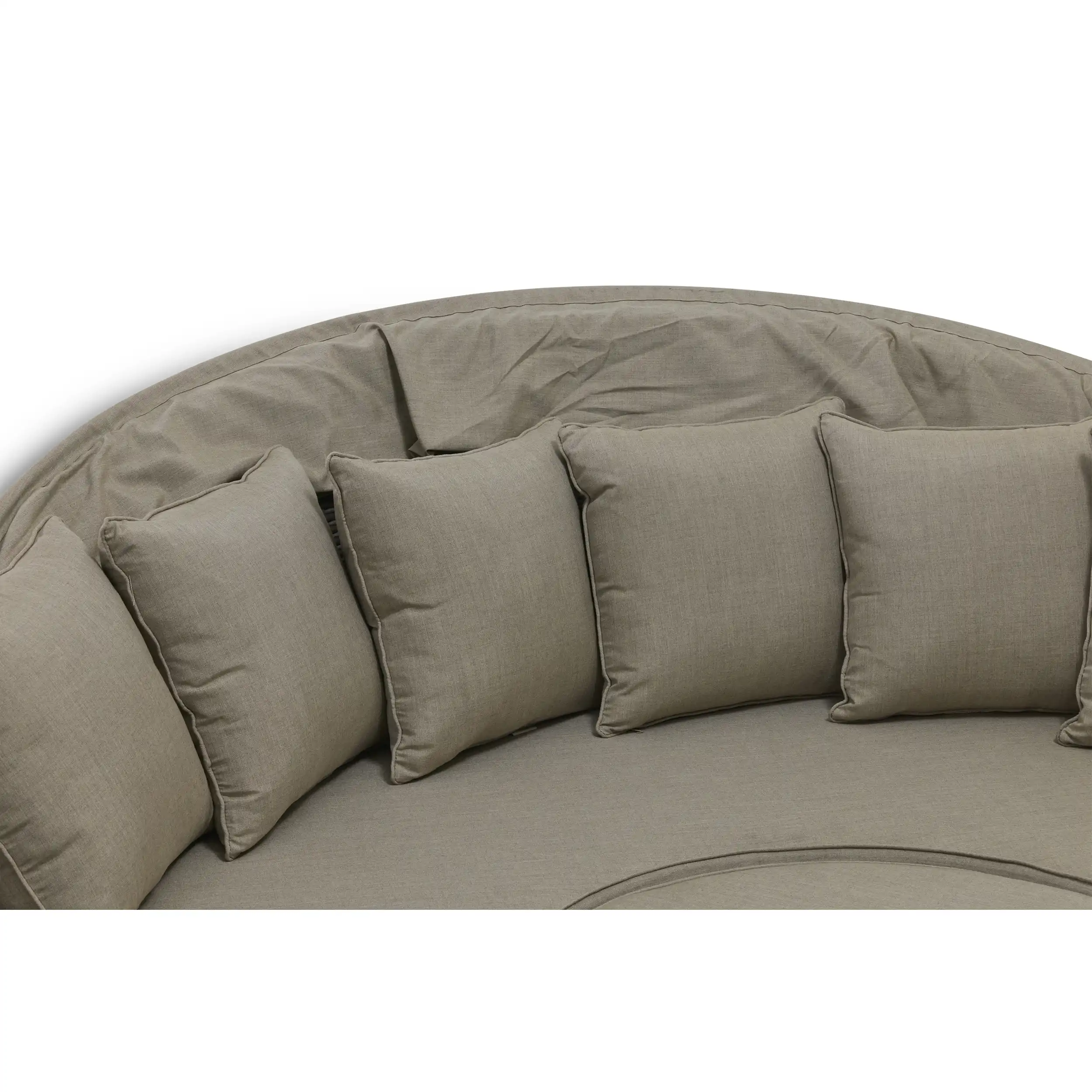 St. Kitts 4 Piece 76" Rd. Daybed W/ Canopy - Lifeguard Ostrich - Image 13