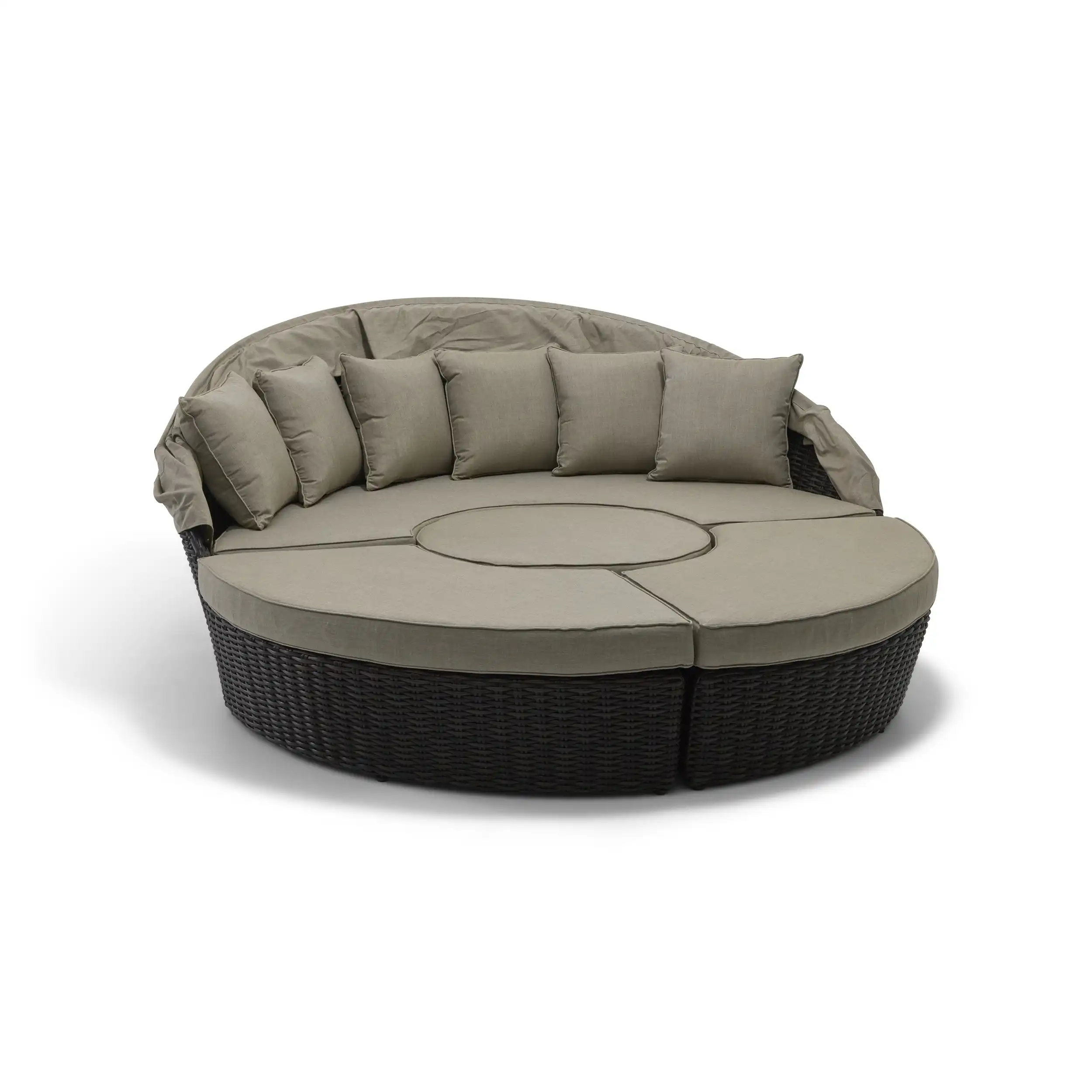 St. Kitts 4 Piece 76" Rd. Daybed W/ Canopy - Lifeguard Ostrich - Image 6