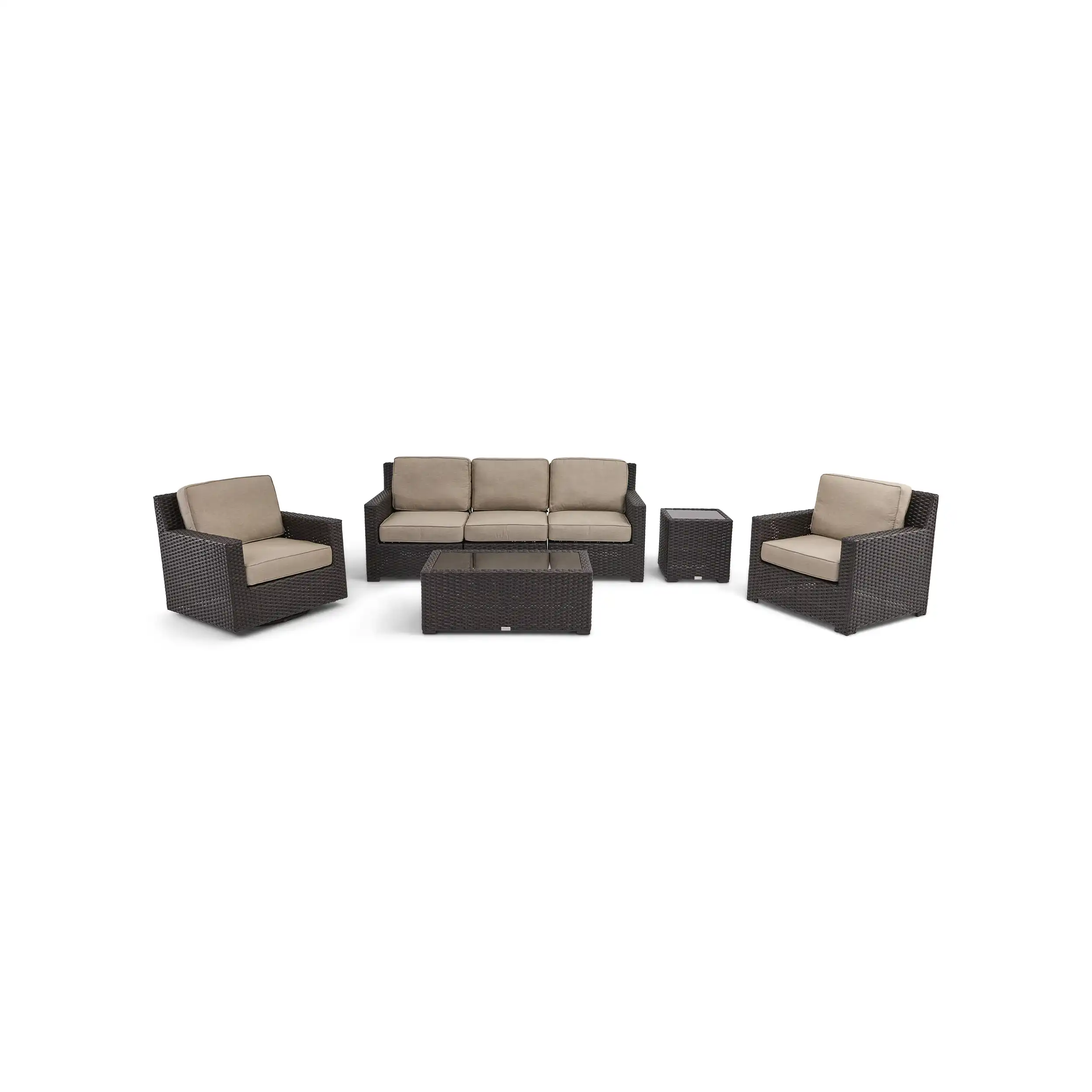 St. Kitts 5 Piece Sofa Chat Group - Lifeguard Ostrich - Image 2
