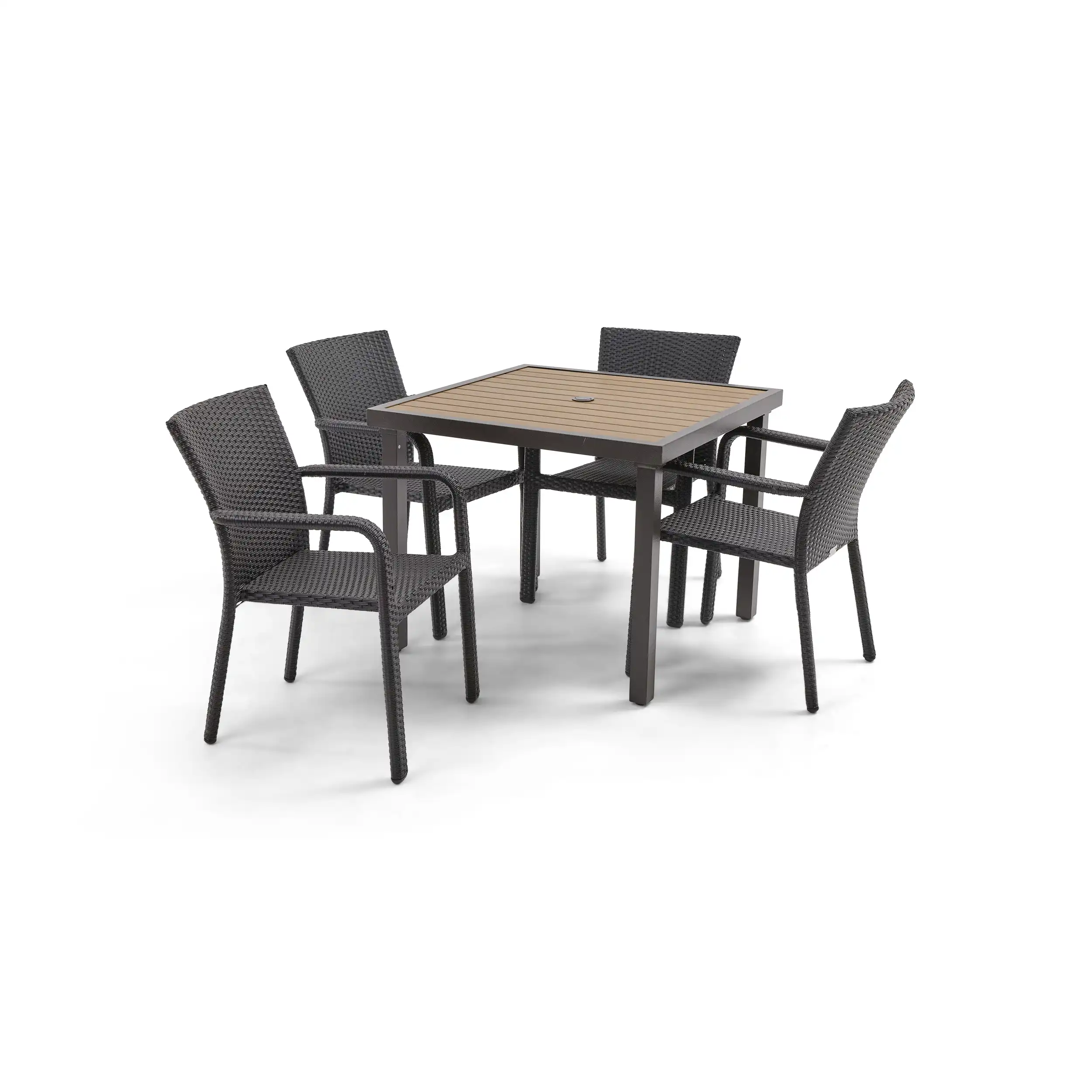 St. Kitts 5 Piece Woven Dining Group - Image 3