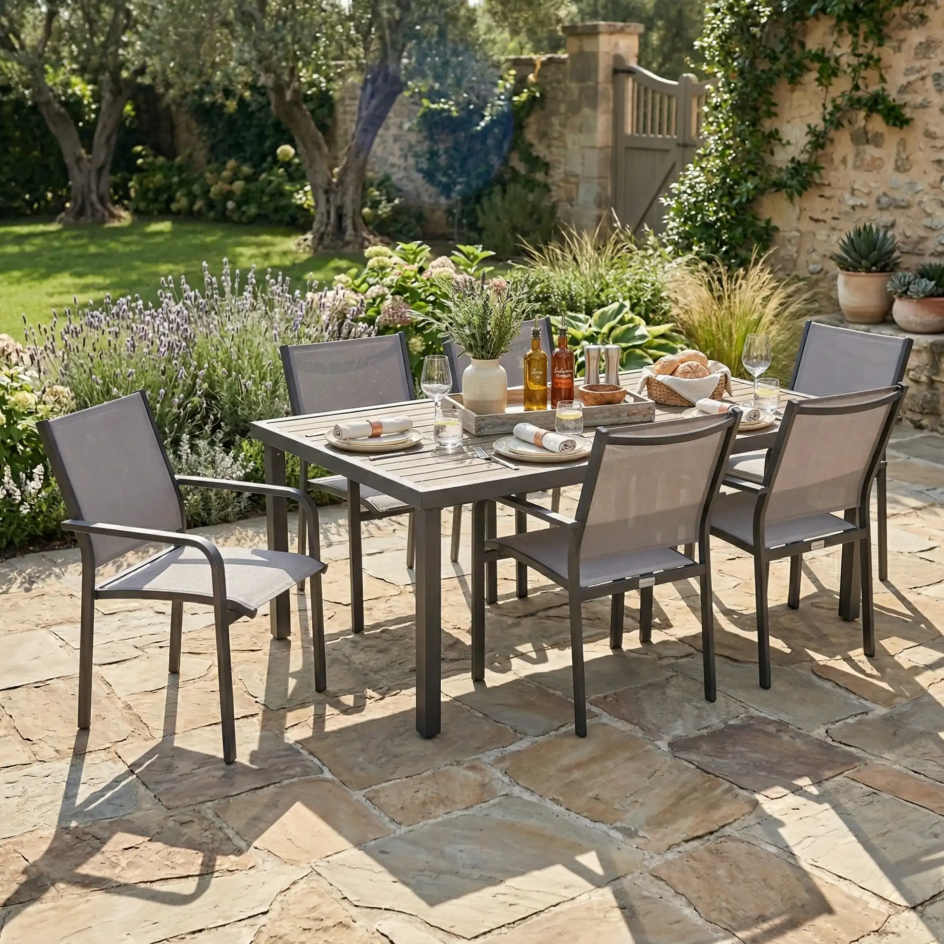 St. Kitts 7 Piece Graphite Dining Group
