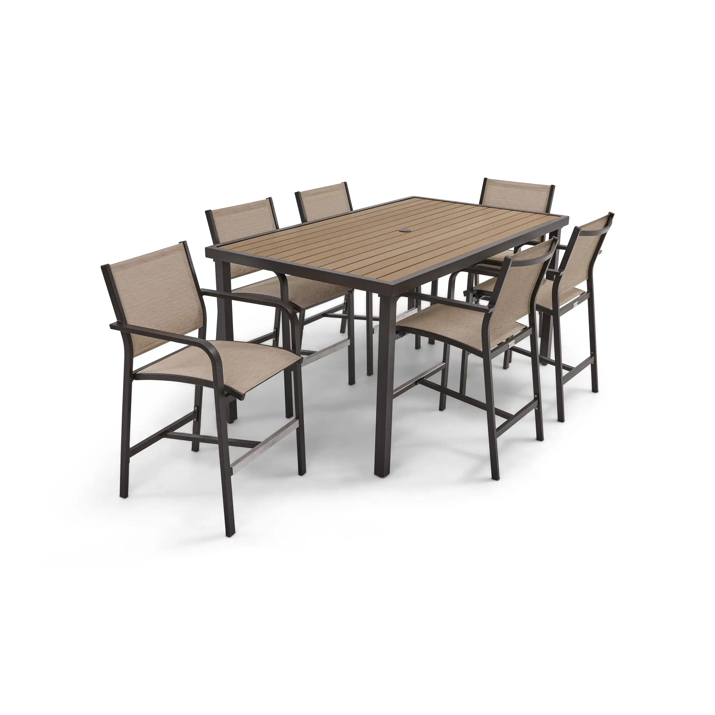St. Kitts 7 Piece Sling Counter Height Group - Scoria - Image 3
