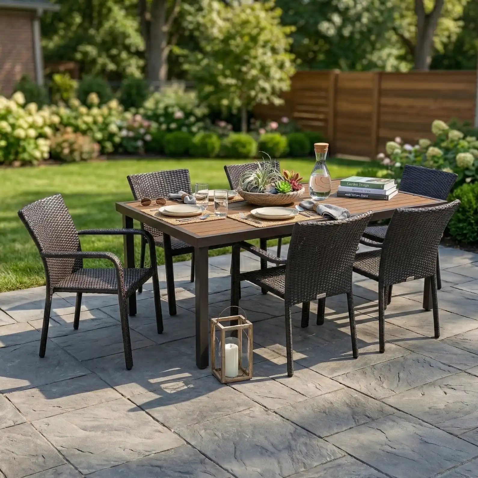 St. Kitts 7 Piece Woven Dining Group