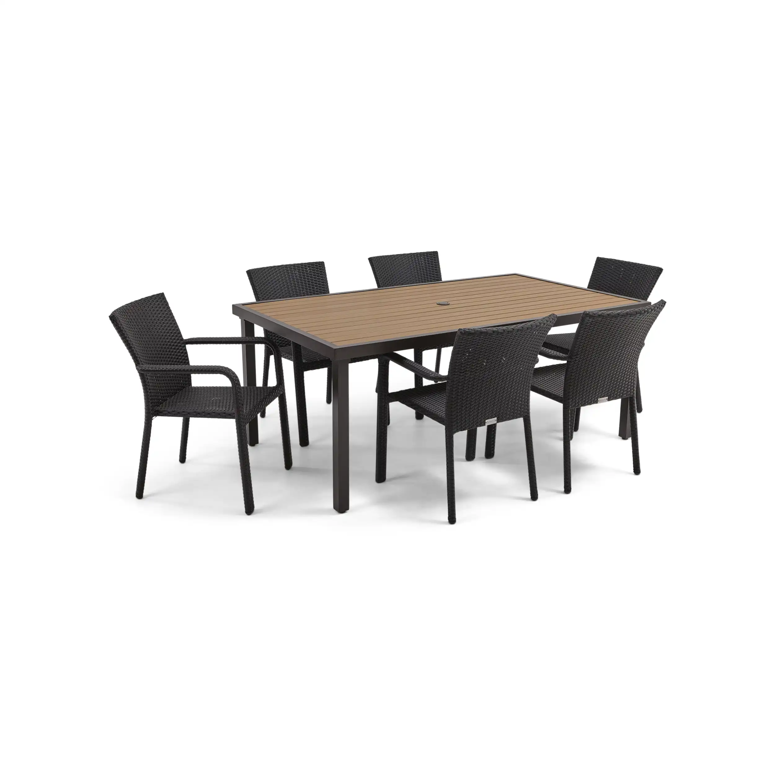 St. Kitts 7 Piece Woven Dining Group - Image 2