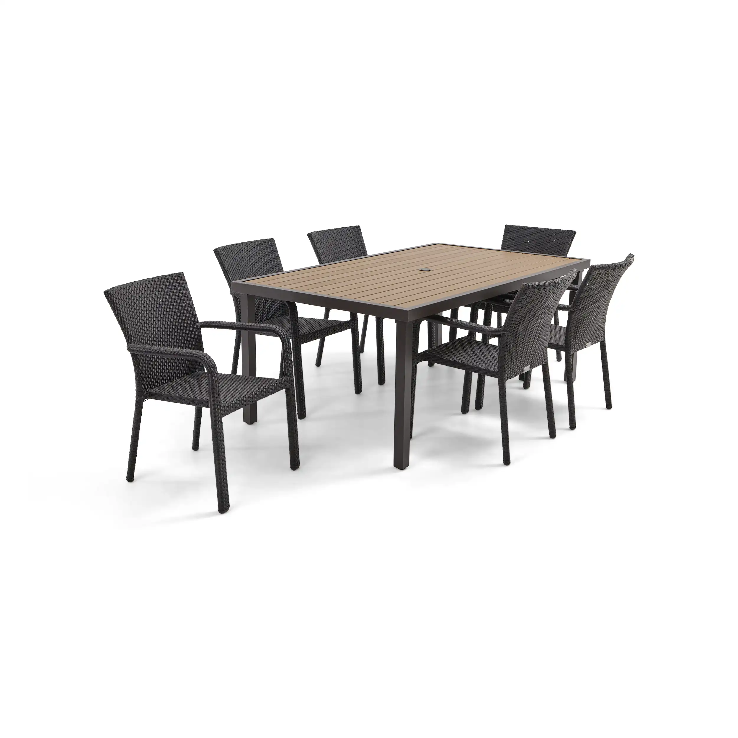 St. Kitts 7 Piece Woven Dining Group - Image 3