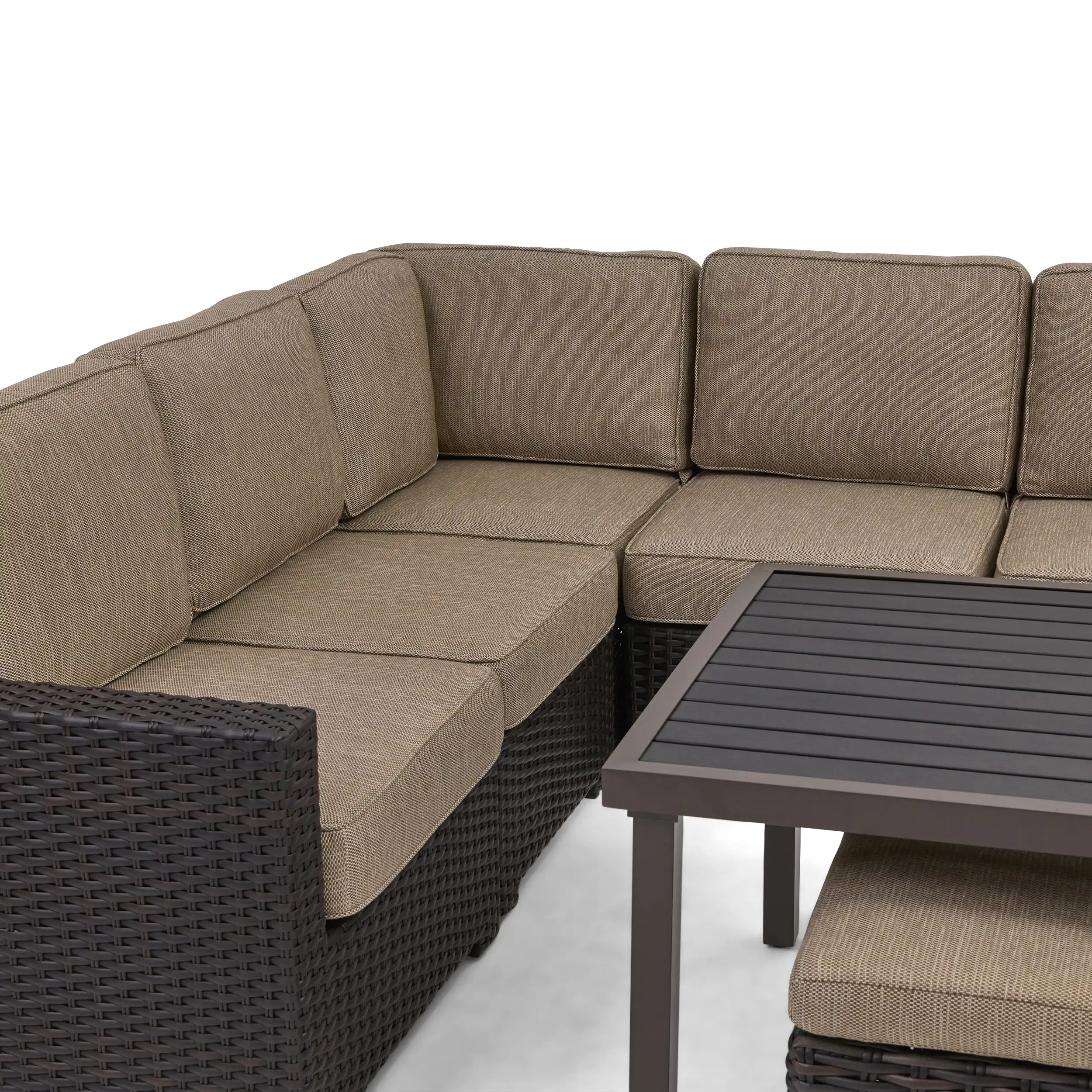 St. Kitts 11 Piece Sectional Chat Group - Mirage Latte - Image 5