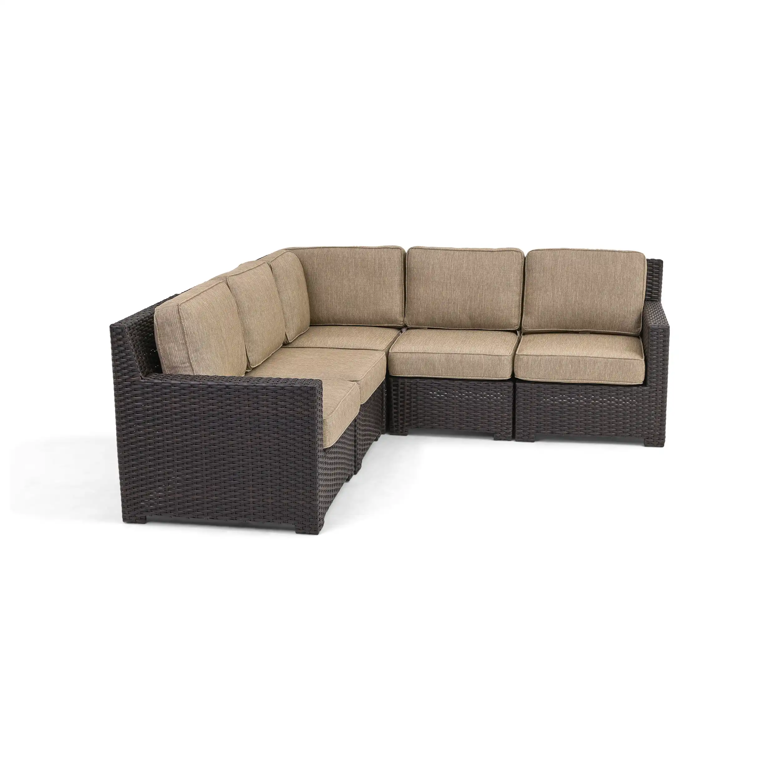 St. Kitts 5 Piece Sectional Group - Mirage Latte - Image 5