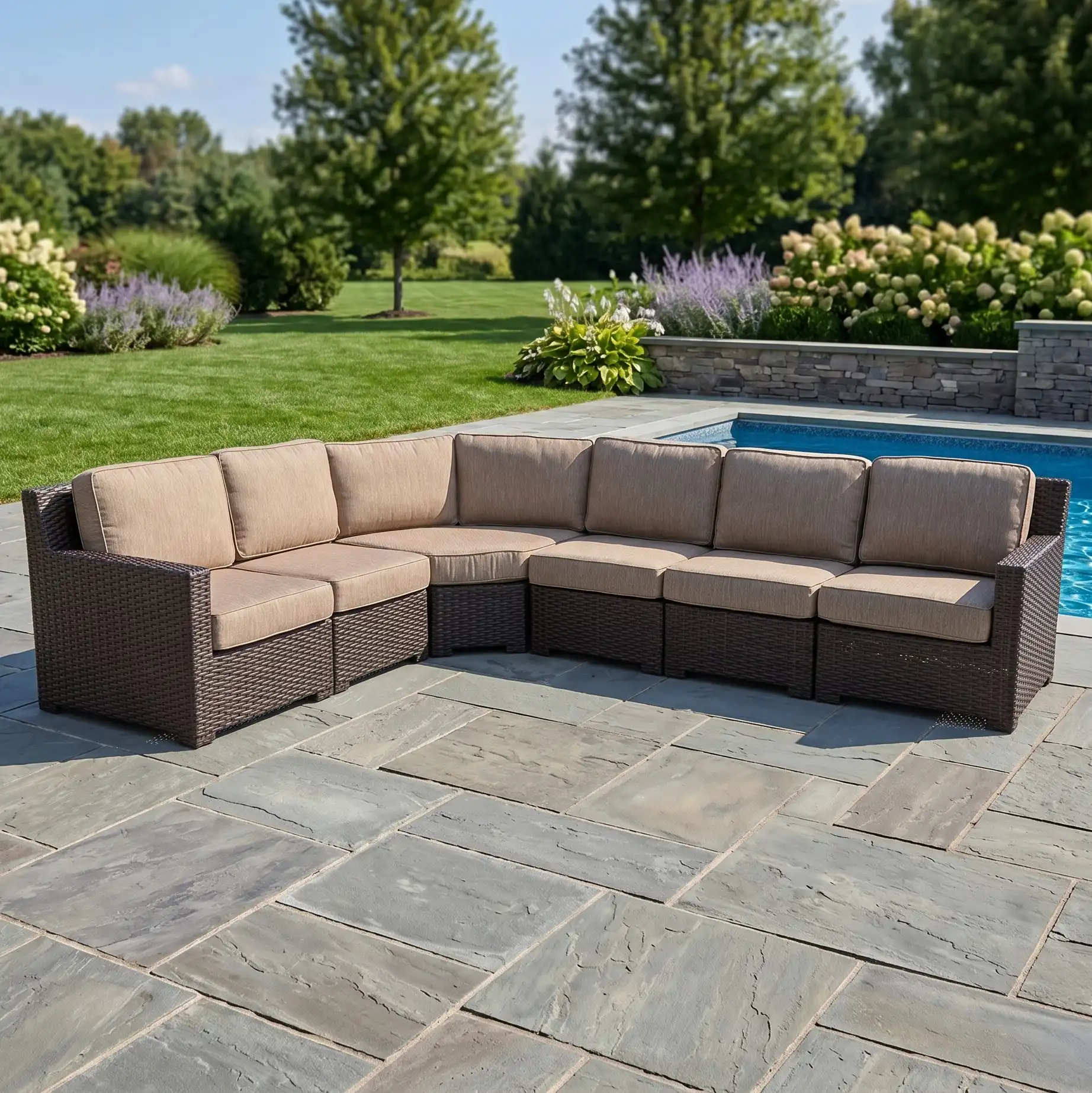 St. Kitts 6 Piece Sectional Group - Mirage Latte
