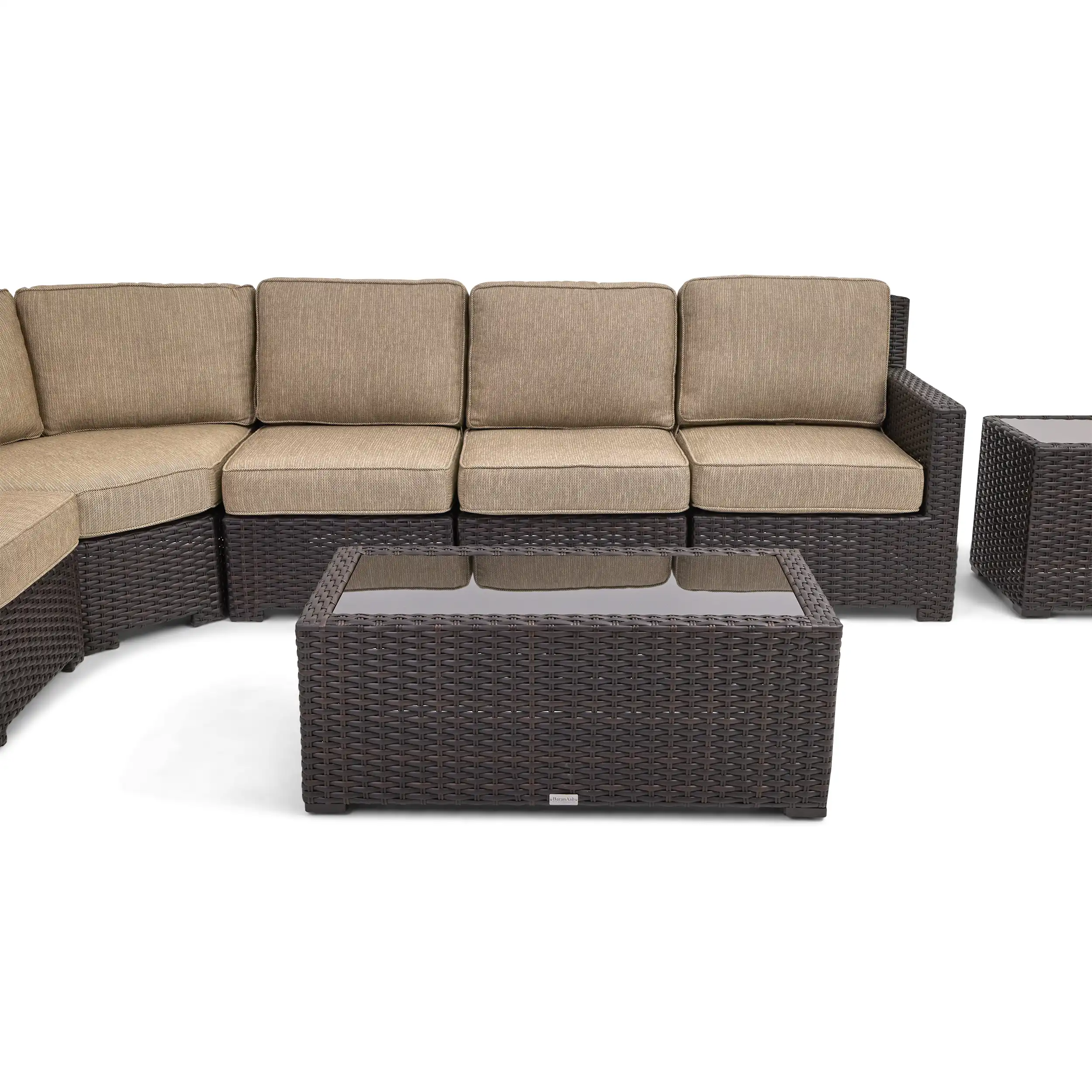 St. Kitts 9 Piece Sectional Chat Group - Mirage Latte - Image 4