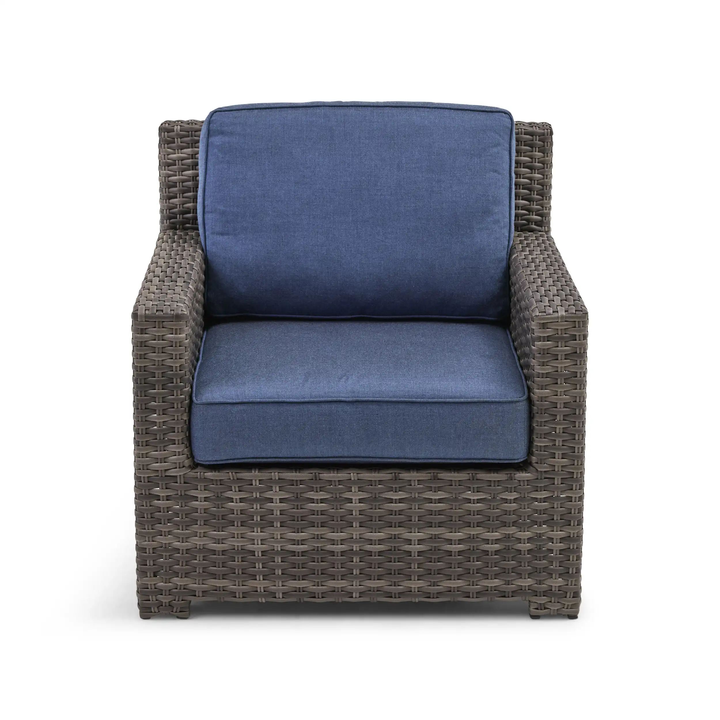 St. Kitts Grey 3 Piece Sofa Group - Lifeguard Lapis Indigo - Image 3