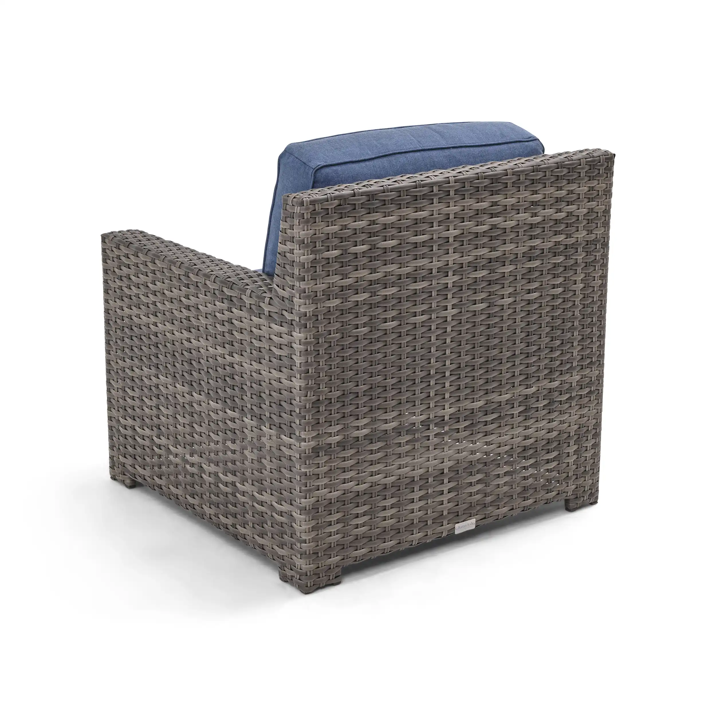 St. Kitts Grey 3 Piece Sofa Group - Lifeguard Lapis Indigo - Image 6