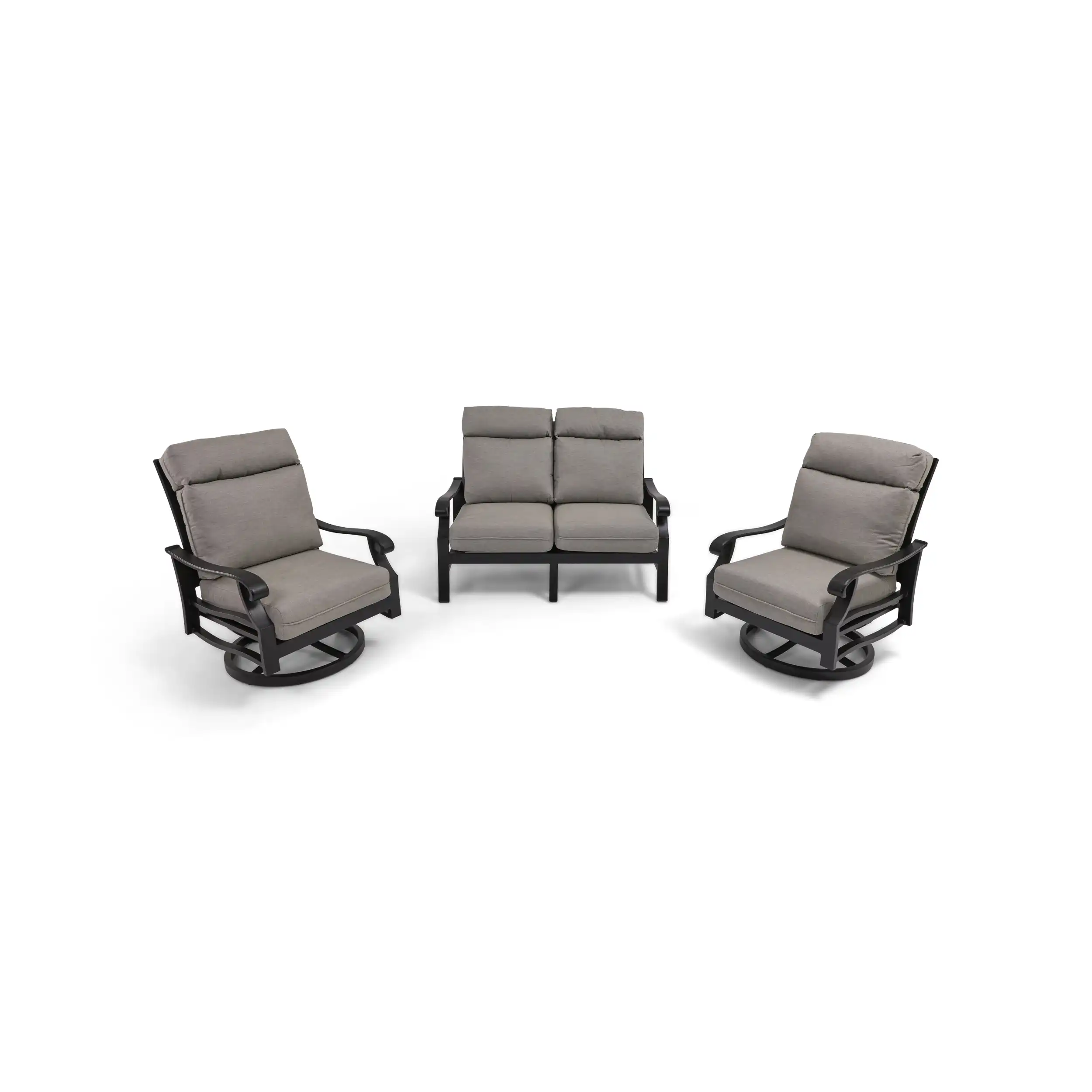 Stirling 3 Piece Loveseat Group - Makar Oyster - Image 3