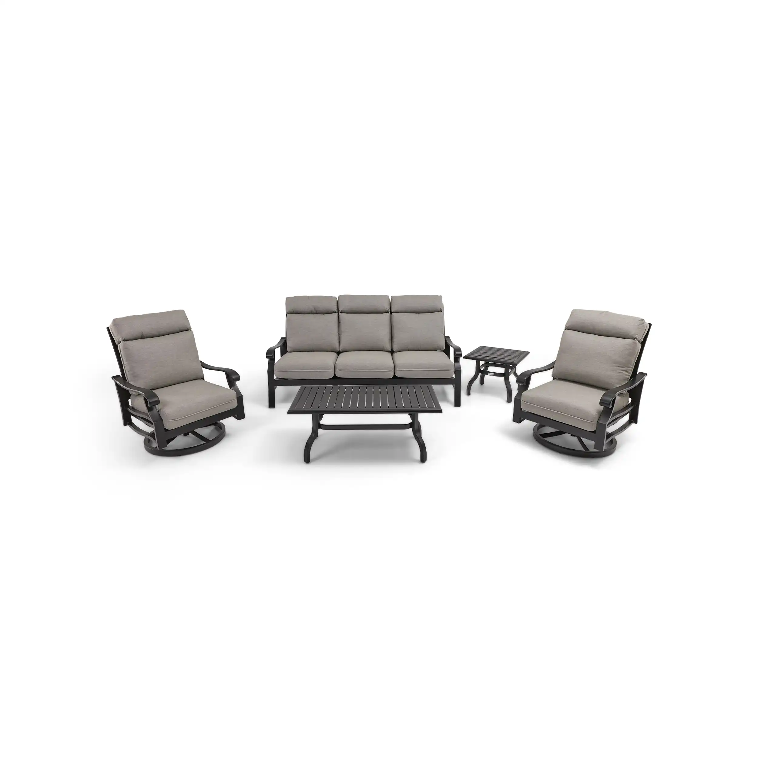 Stirling 5 Piece Sofa Chat Group - Makar Oyster - Image 3