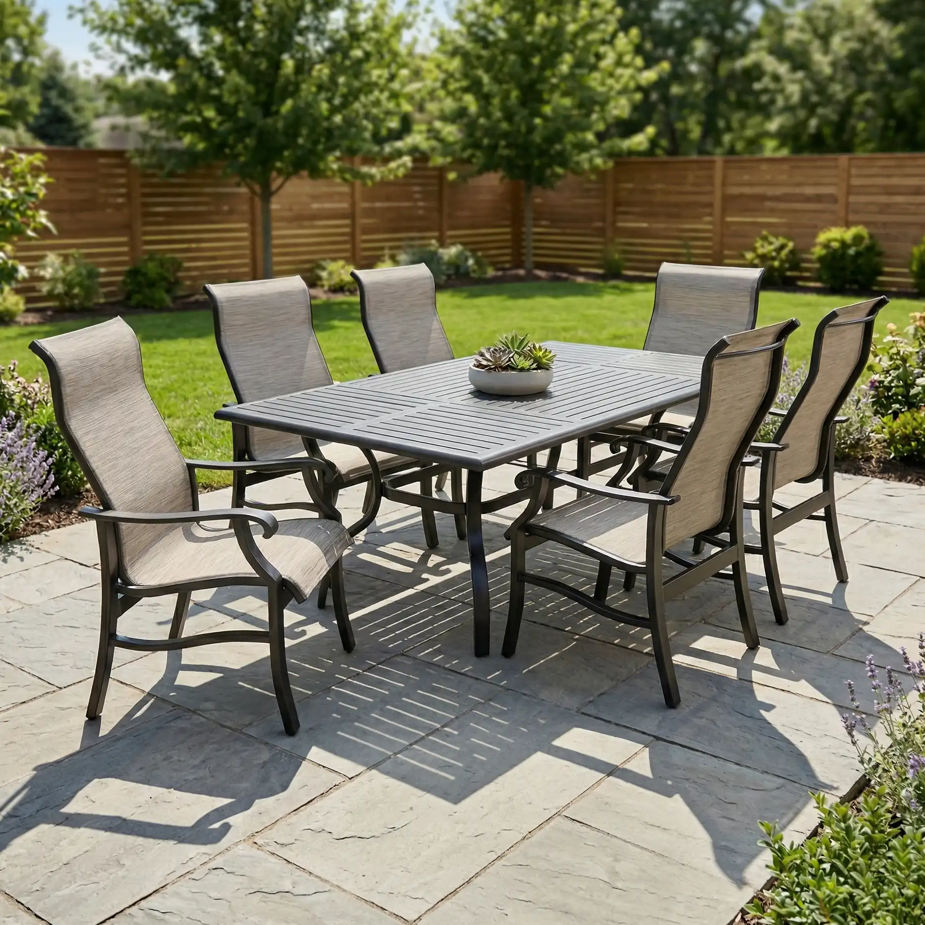 Stirling 7 Piece Sling Dining Group