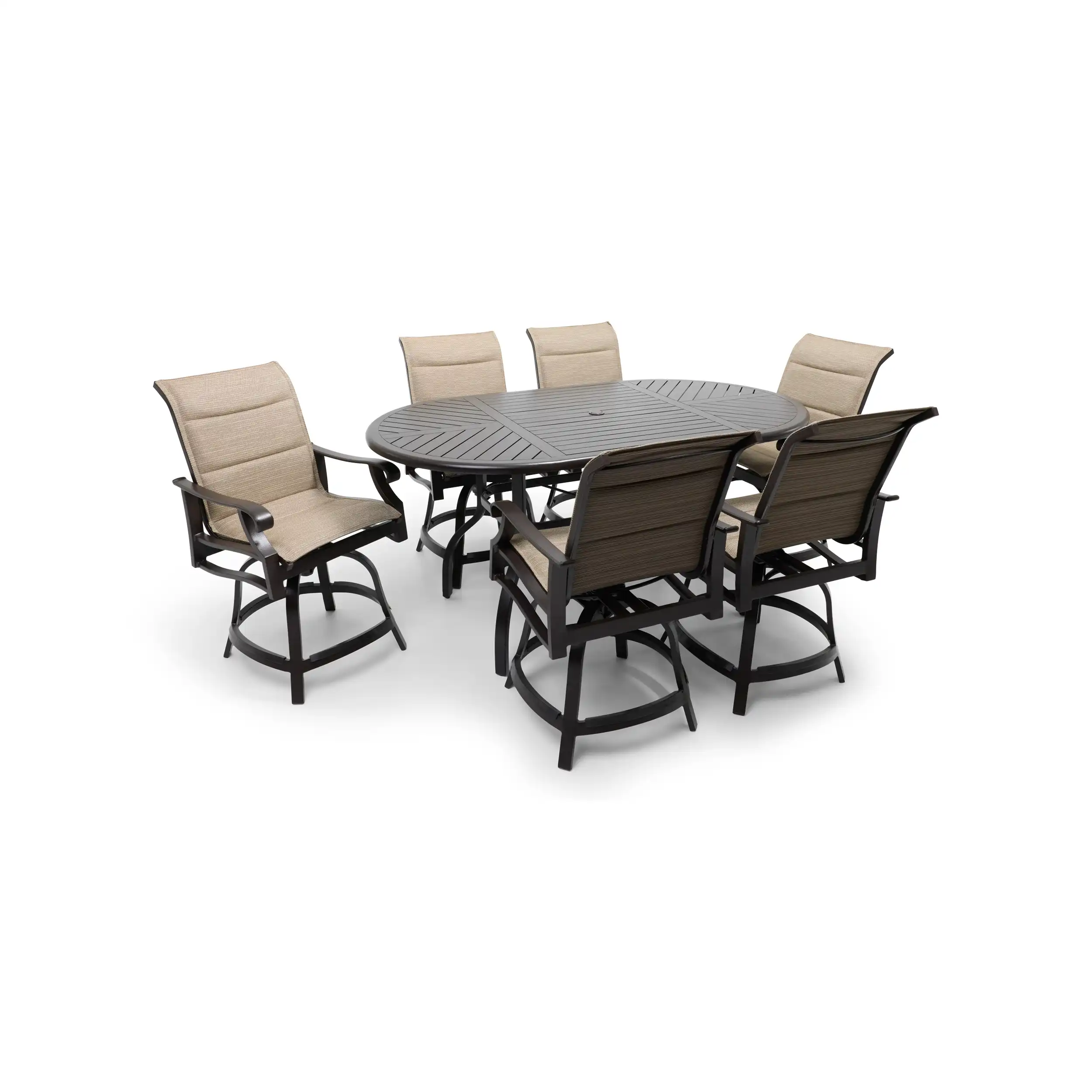 Stirling 7 Piece Padded Sling Counter Height Group - Image 2