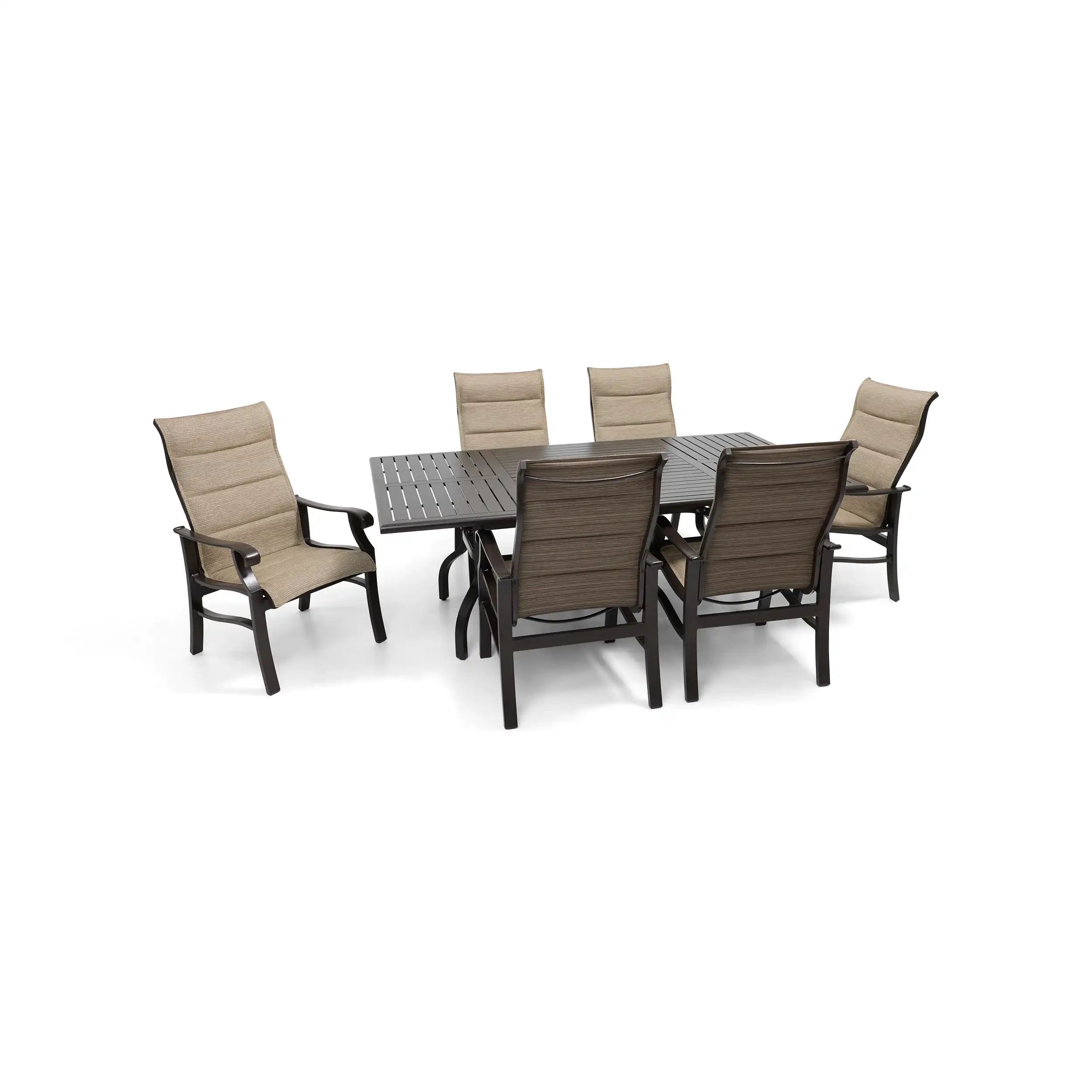 Stirling 7 Piece Padded Sling Dining Group - Image 2