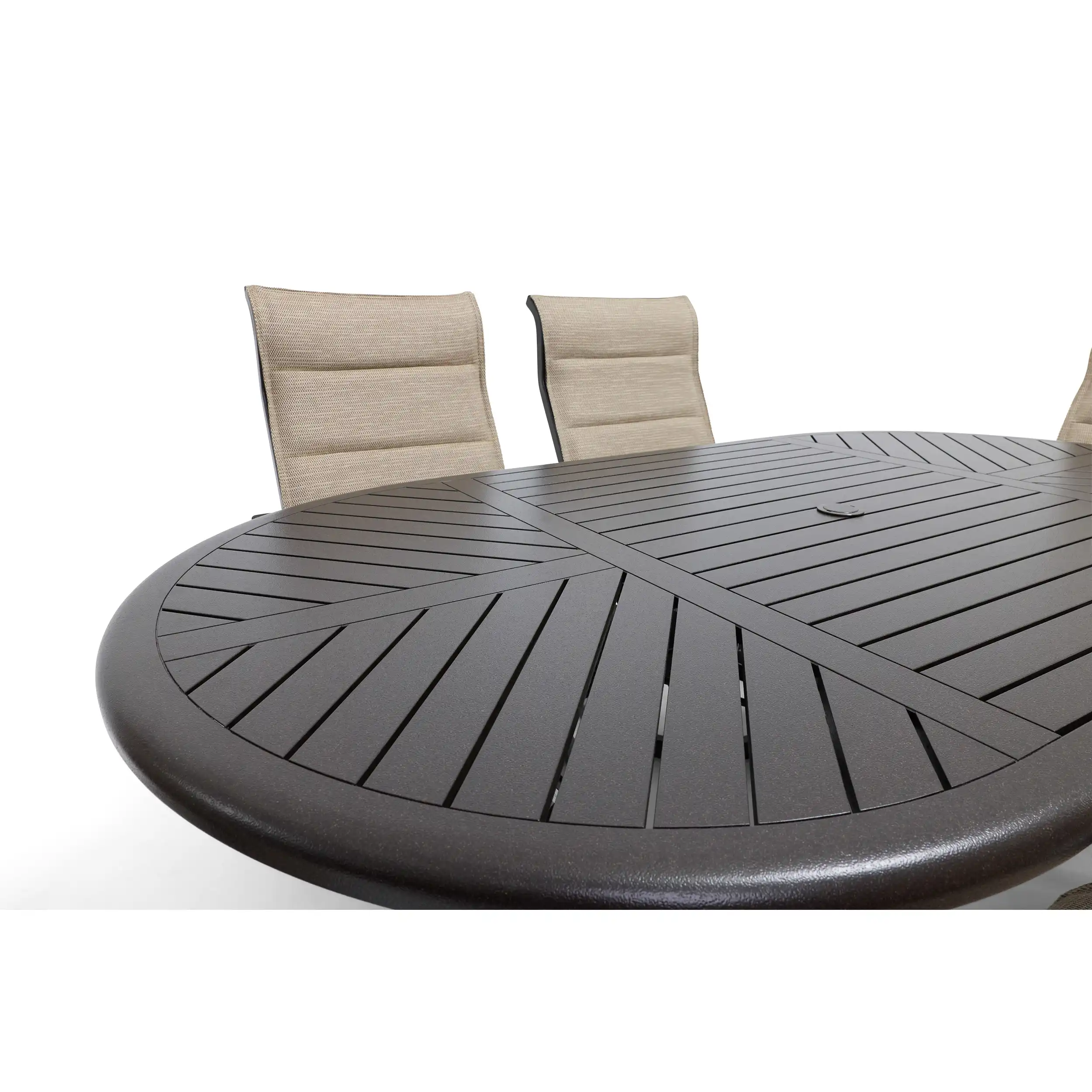 Stirling 7 Piece Padded Sling Oval Dining Group - Image 10